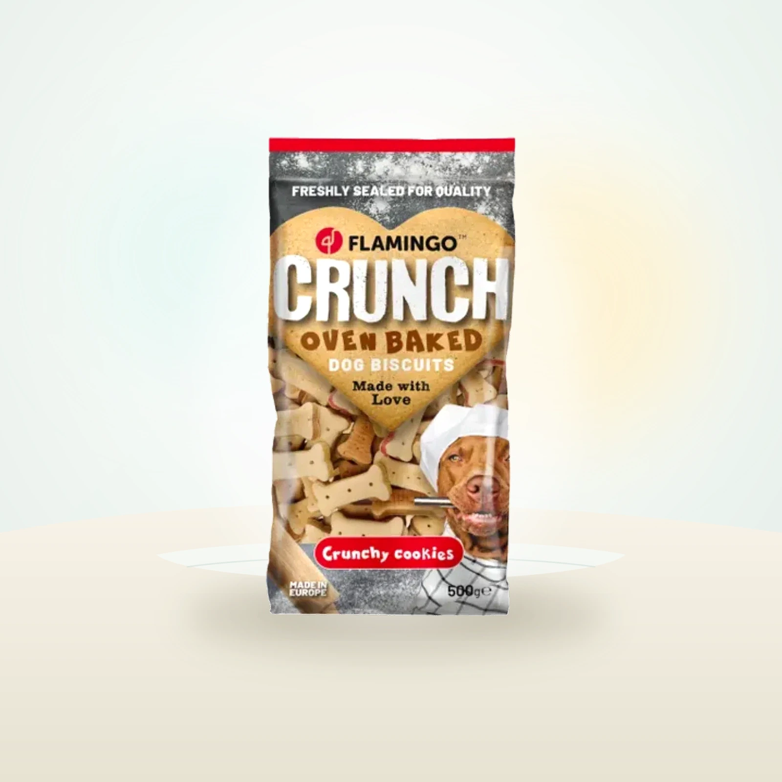 Flamingo Crunch Oven Baked - Dog Biscuits - Sandwich Bones