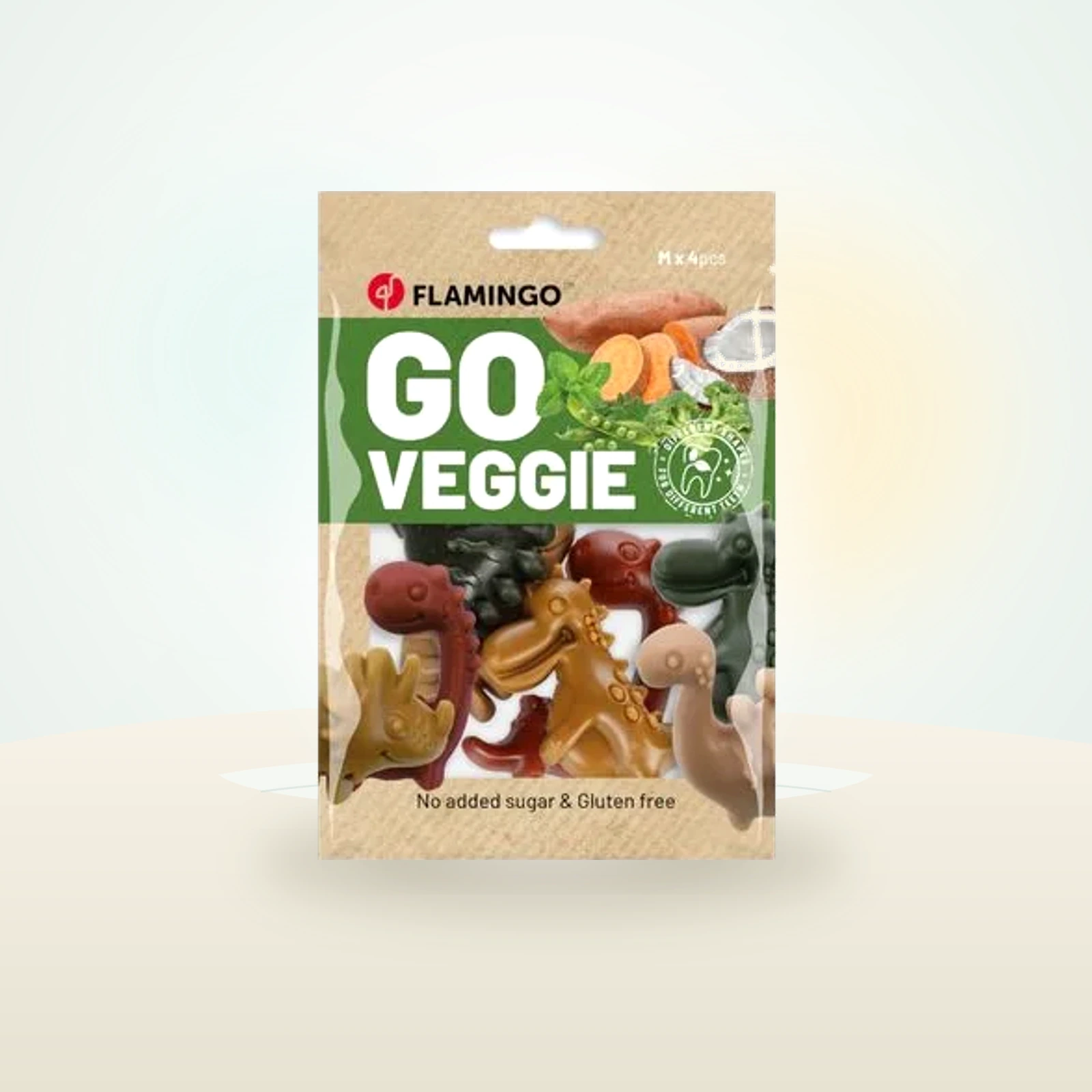 Flamingo Go Veggie Dinosaurios