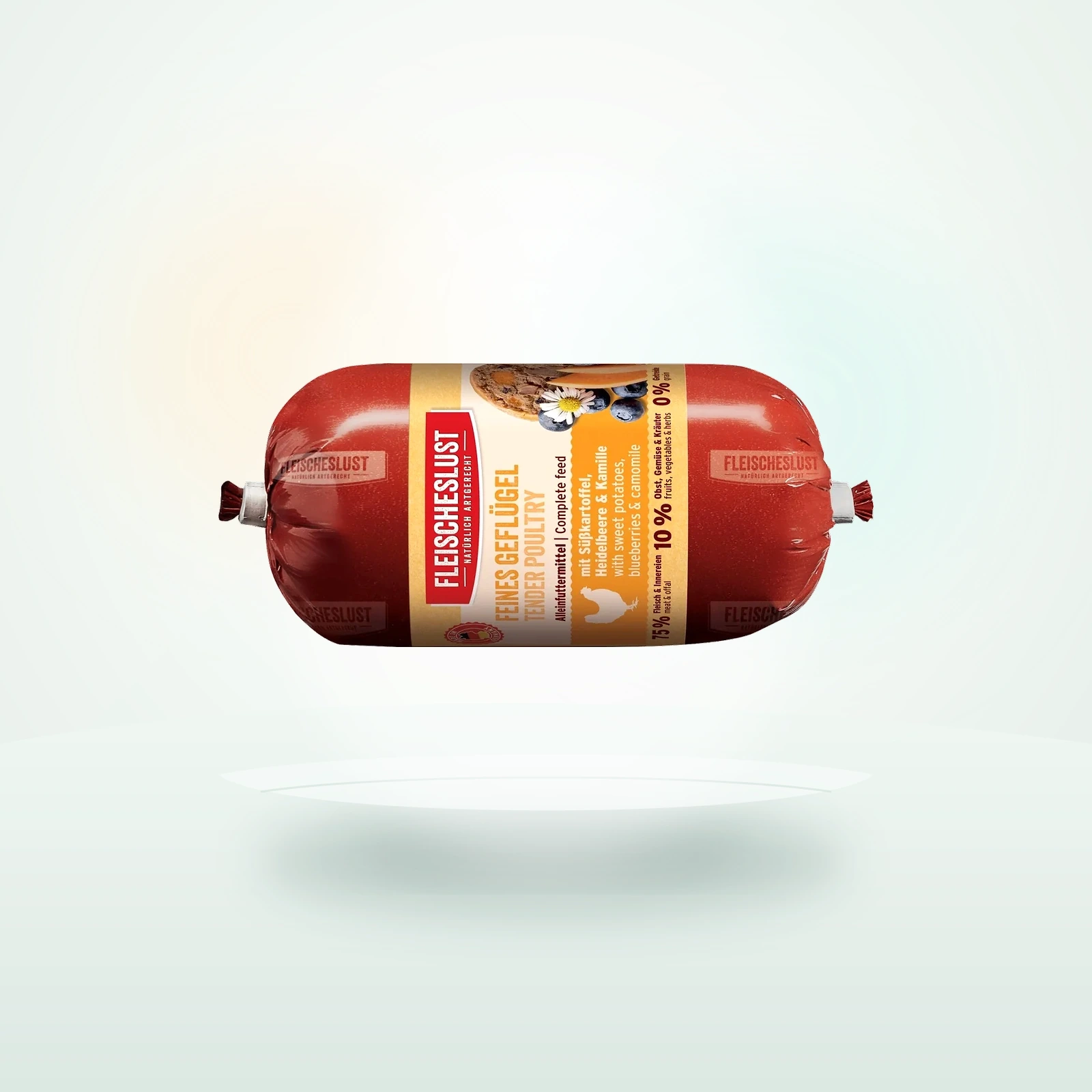 Fleischeslust Nassfutter Hund Wurst Feines Geflügel