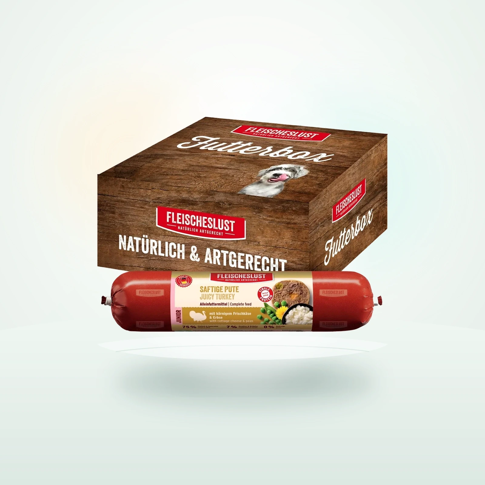 Fleischeslust Nassfutter Hund Wurst