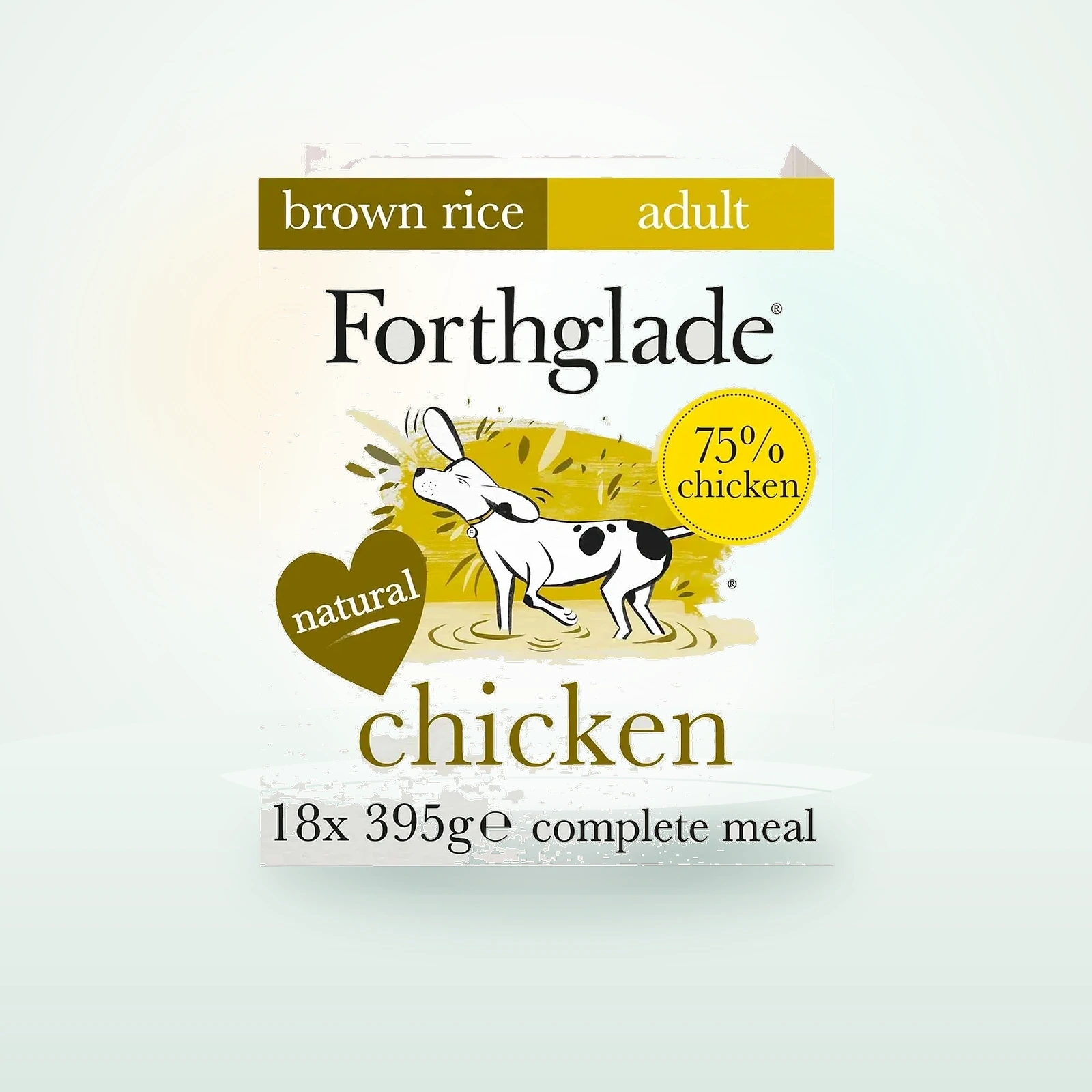 Forthglade Complete Adult Wet Dog Food - Chicken & Brown Rice - trays