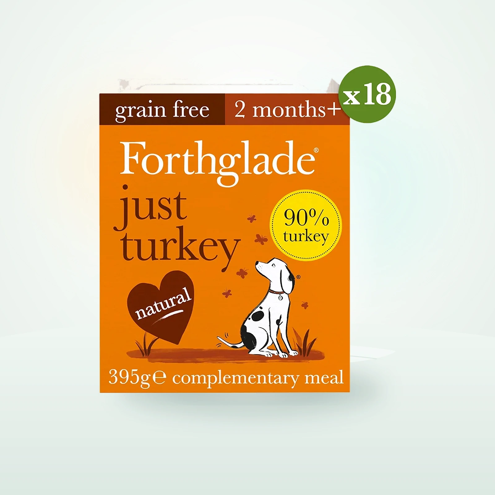 Forthglade Grain Free Complementary Wet Adult Dog Food Turkey
