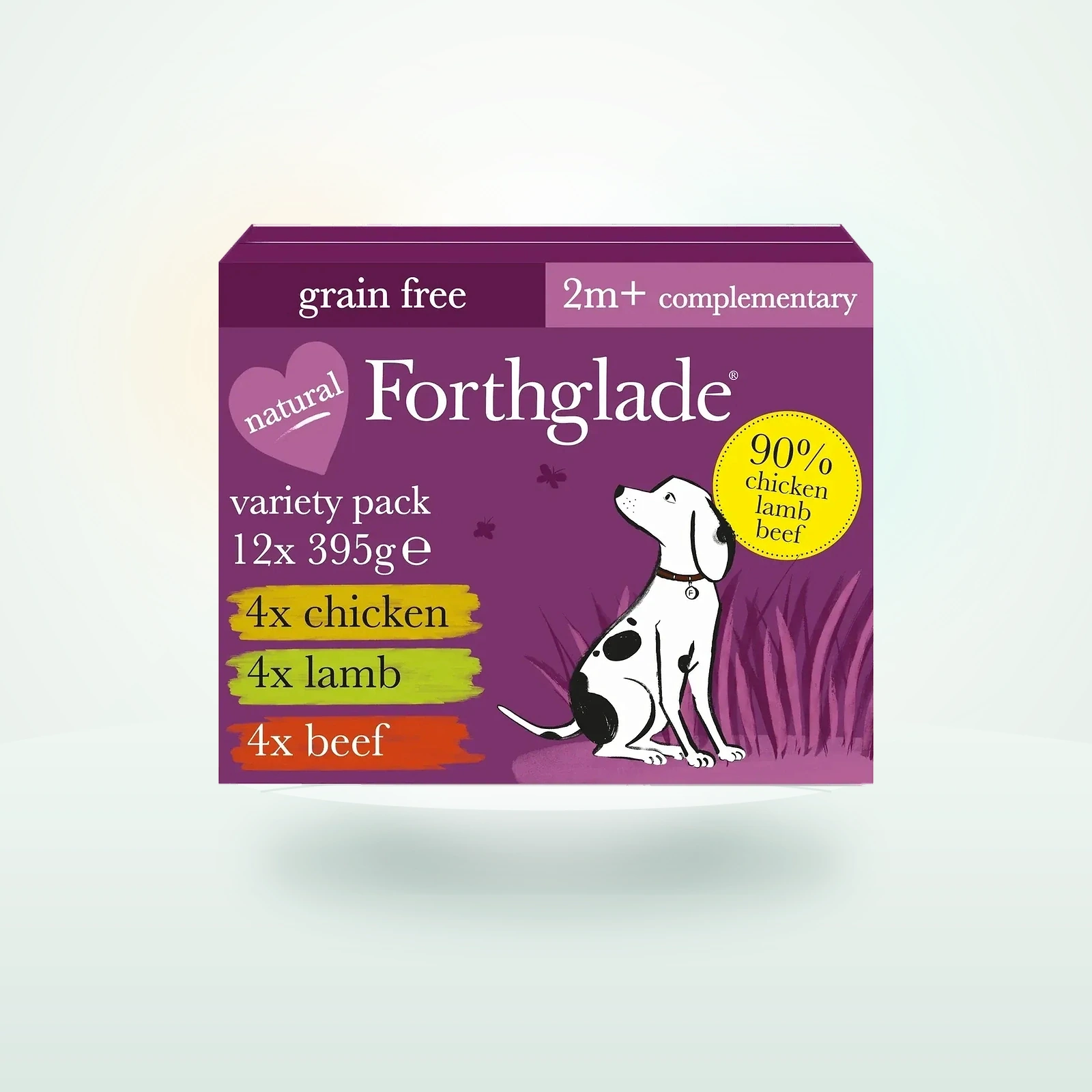 Forthglade Just Chicken, Lamb & Beef Wet Dog Food Variety Pack