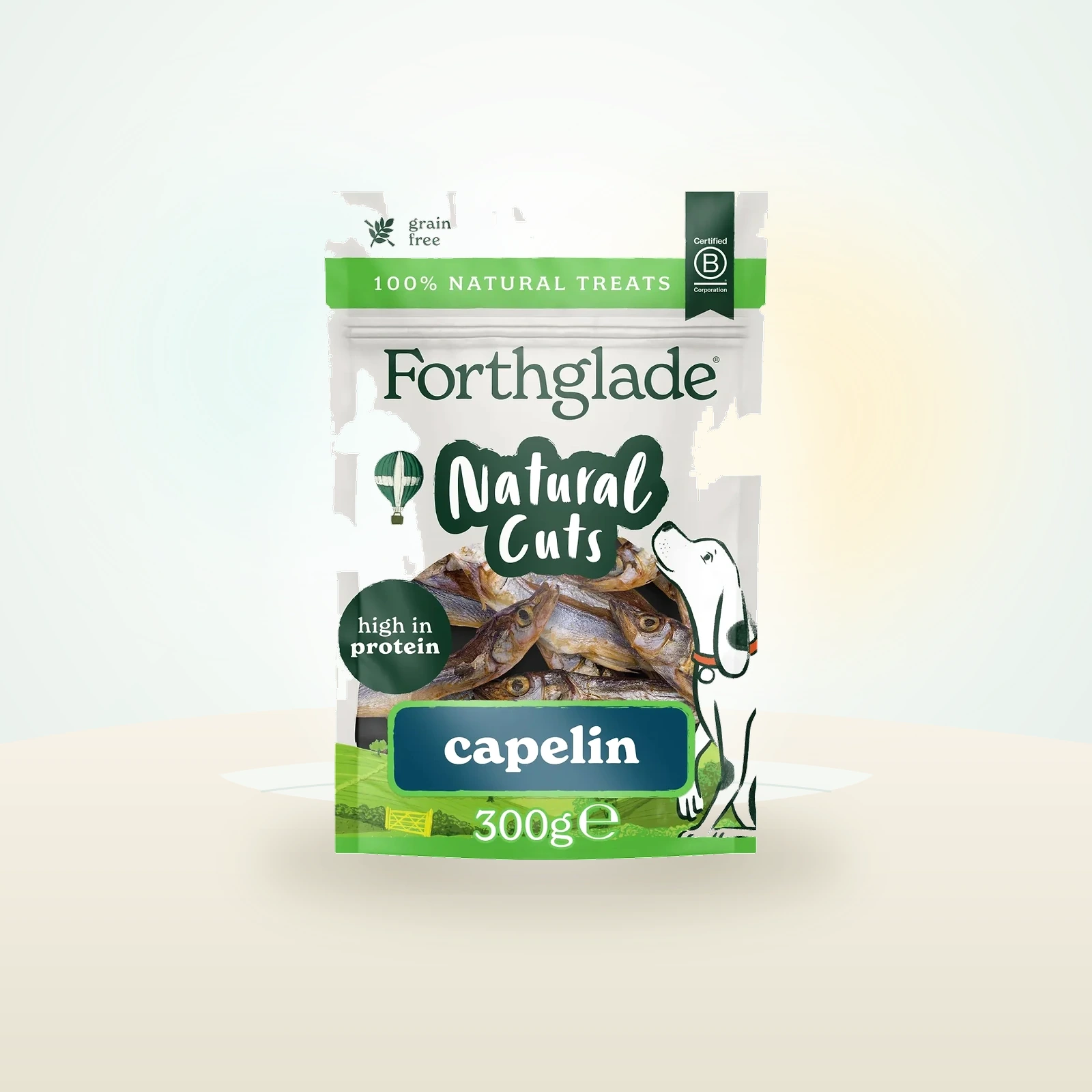 Forthglade Natural Cuts Air Dried Capelin Treats