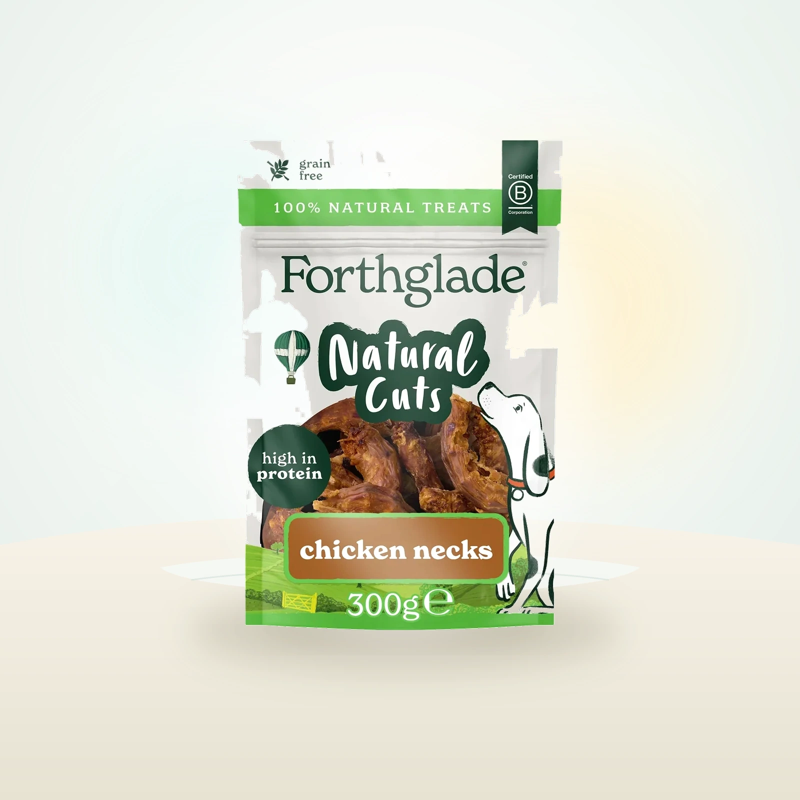 Forthglade Natural Cuts Air Dried Chicken Necks - Meaty Dog Treats