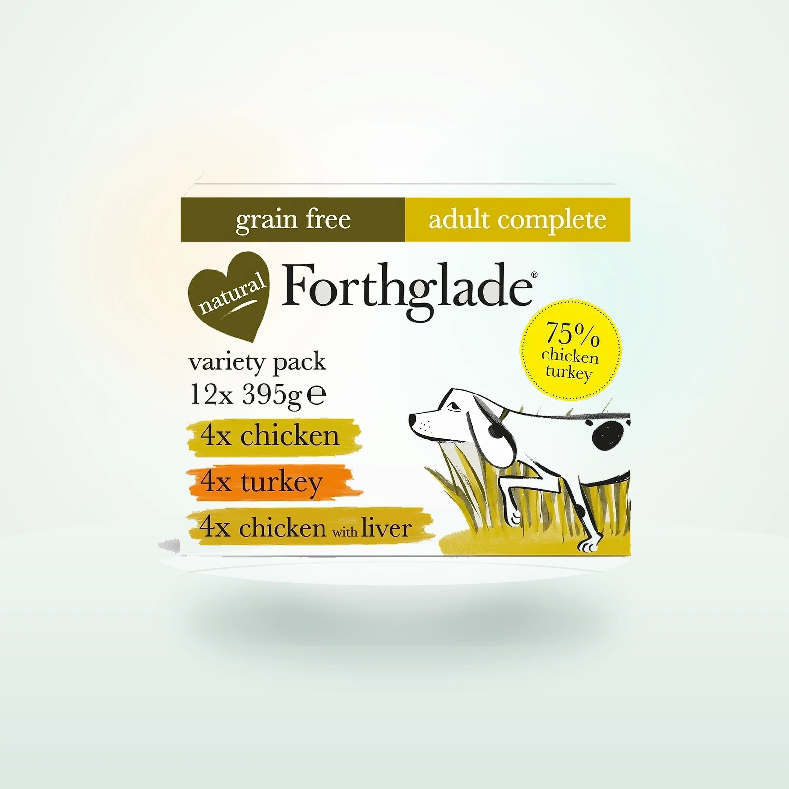 Forthglade Turkey, Chicken & Liver Wet Dog Food Variety Pack