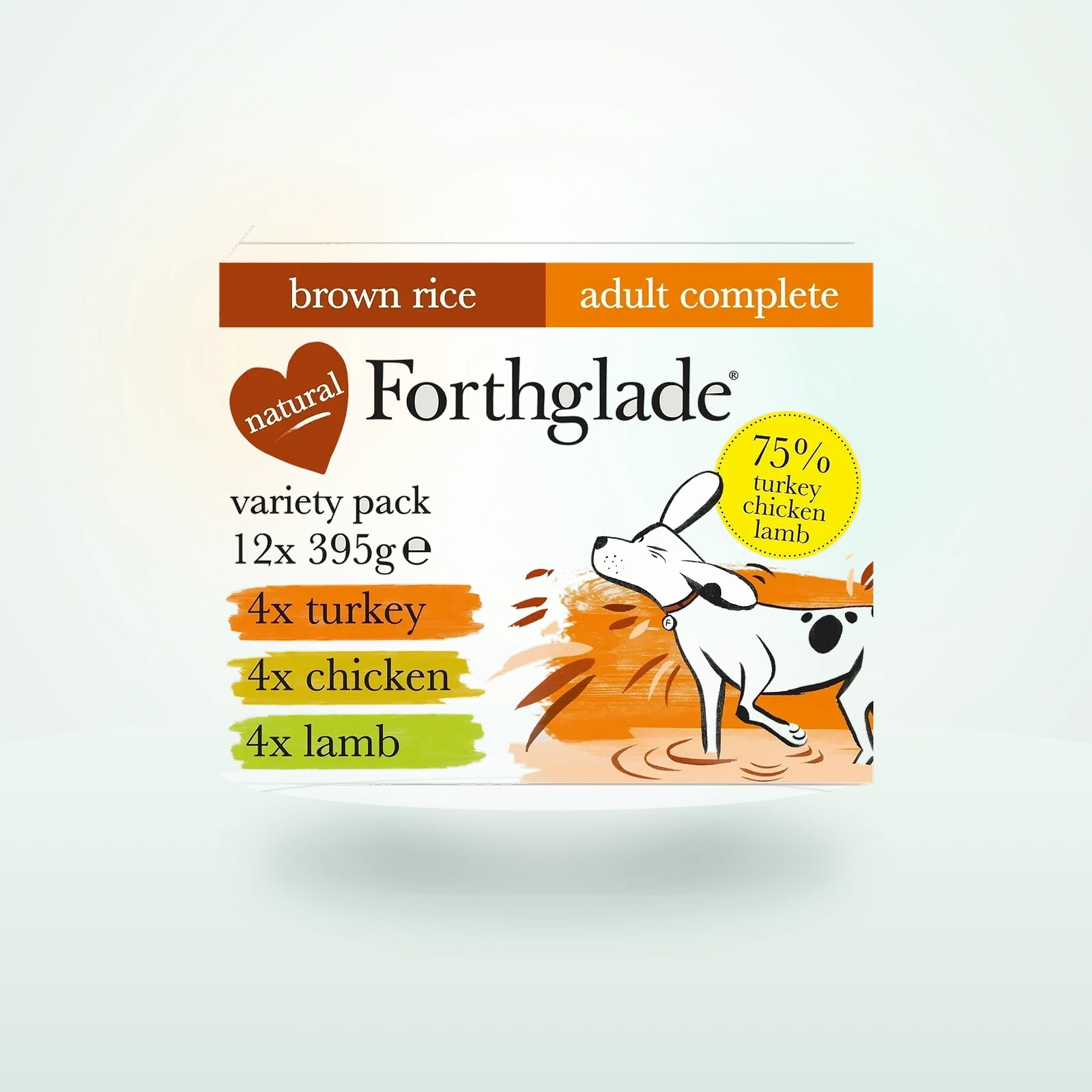 Forthglade Turkey, Lamb & Chicken Wet Dog Food Variety Pack