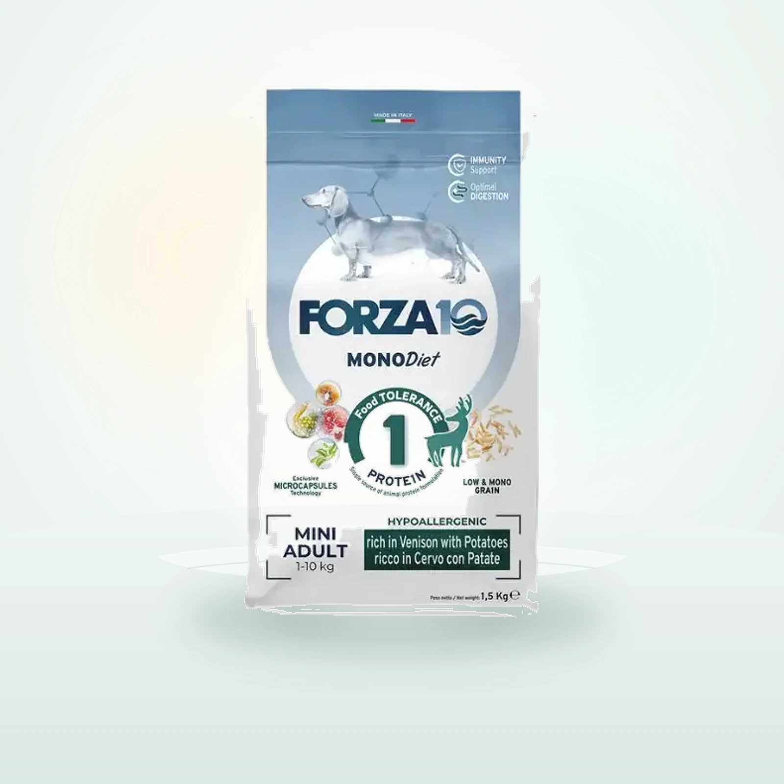 Forza10 Diet Forza10 MonoDiet Mini Adult Low Grain Hypoallergenic Cervo con patate