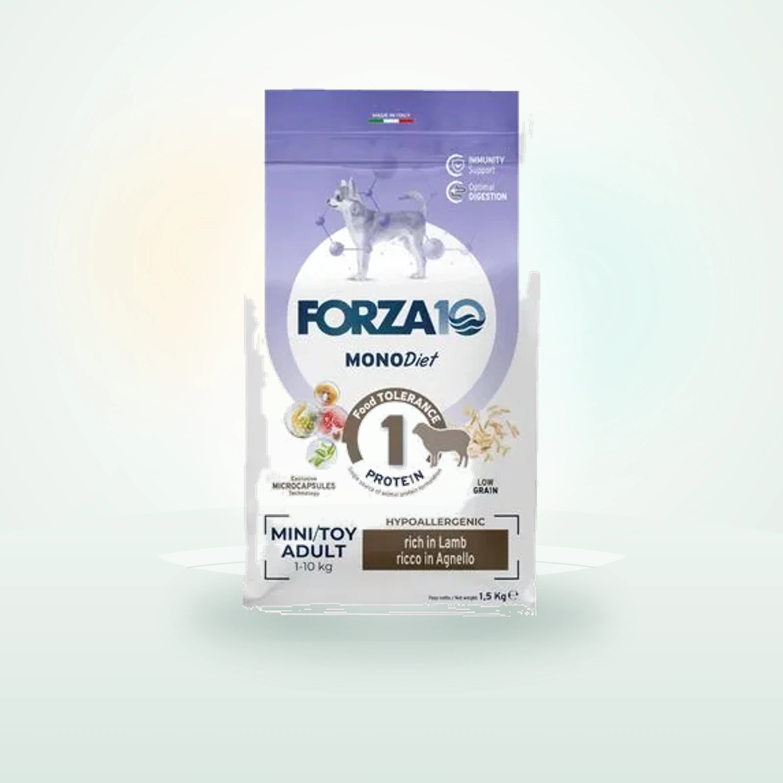 Forza10 Mini & Toy Diet all'Agnello con Riso Crocchette cane