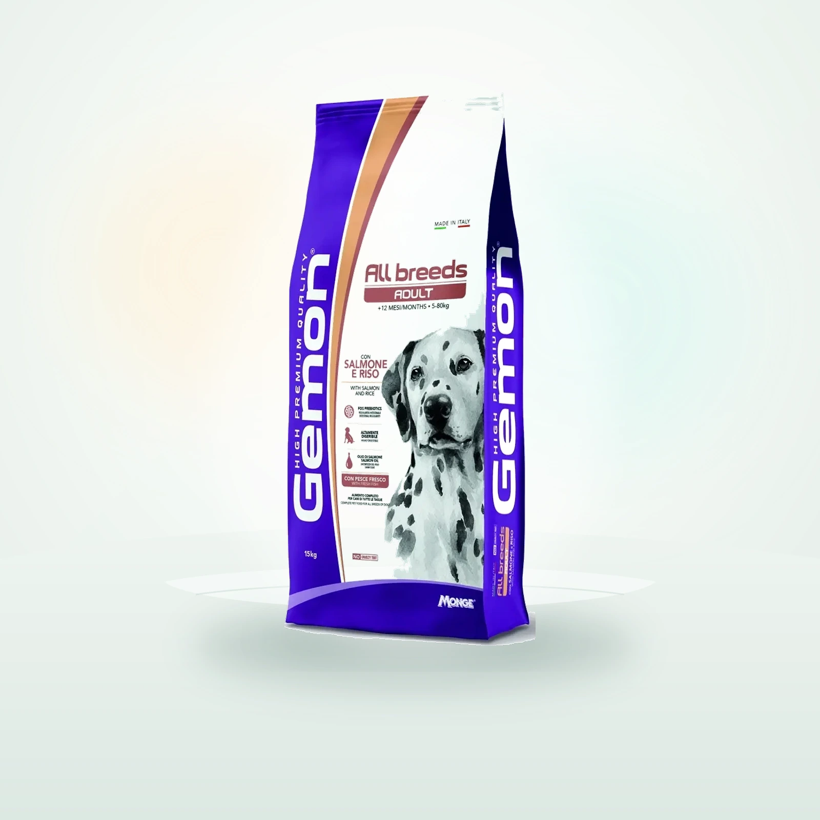 Gemon Cane Adult All Breeds Salmone e Riso