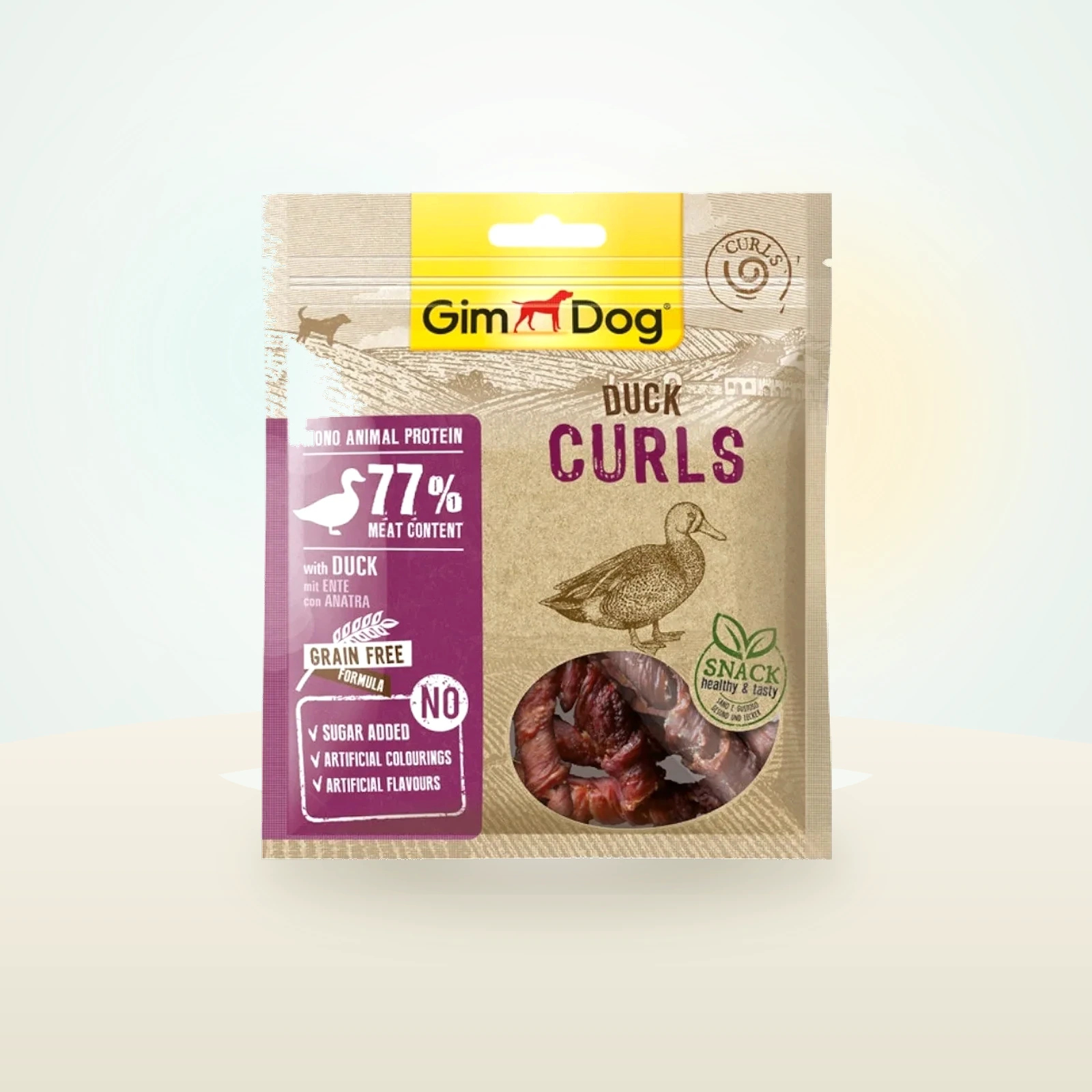 GimDog Barritas Curls de Pato