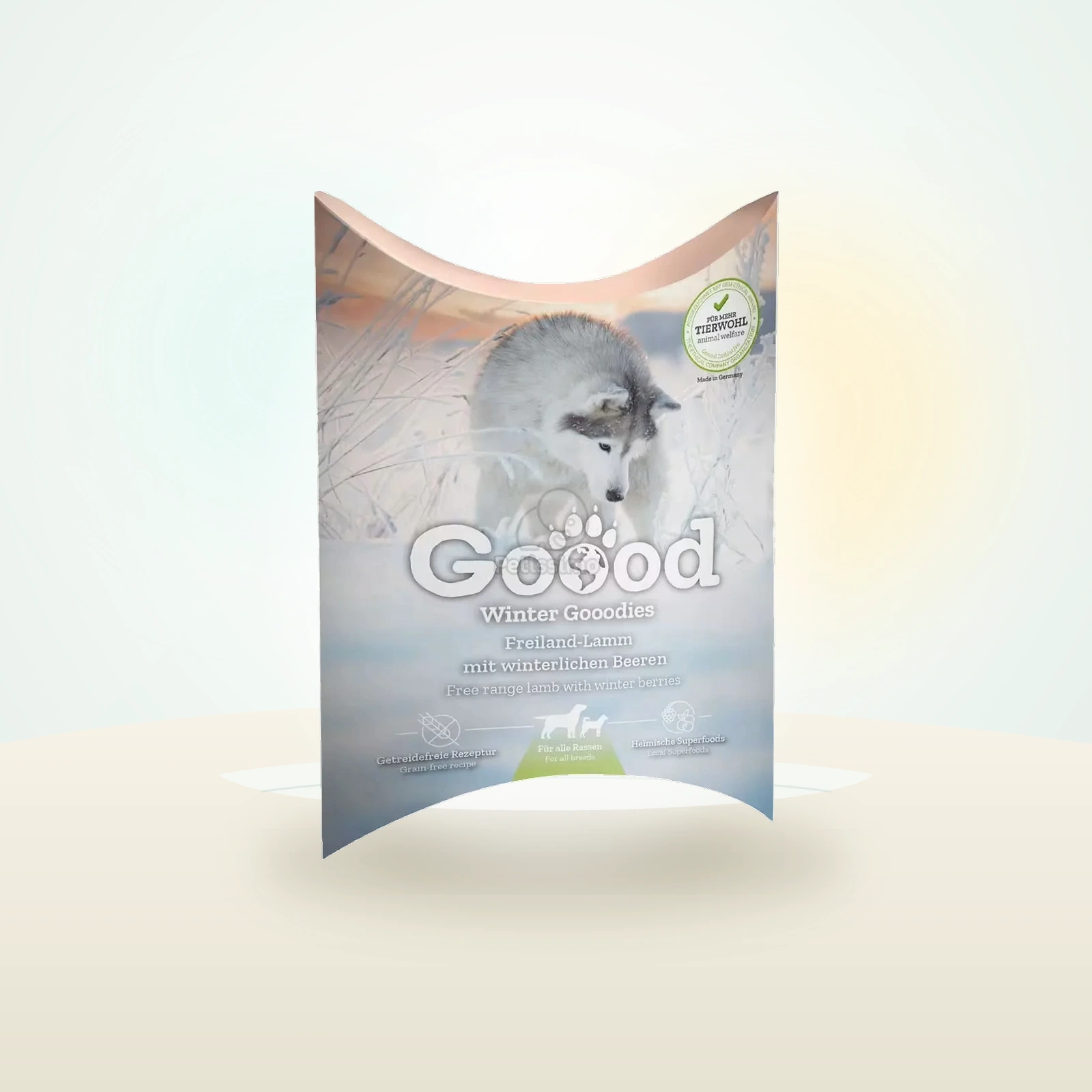 Goood Winter Gooodies jutalomfalat kutyáknak - szabadon tartott bárány és téli gyümölcsök