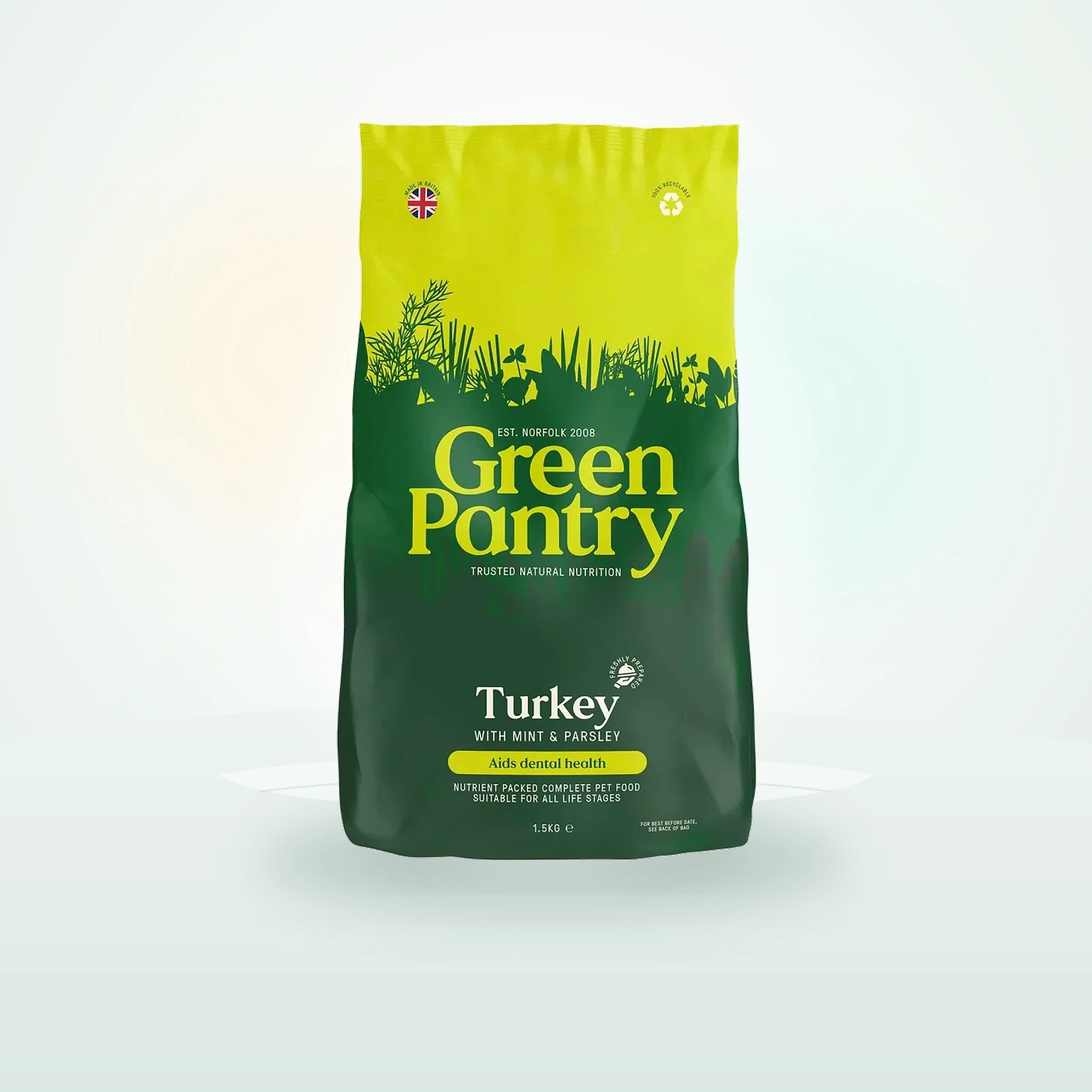 Green Pantry Dental Dry Dog Food - Turkey, Mint & Parsley