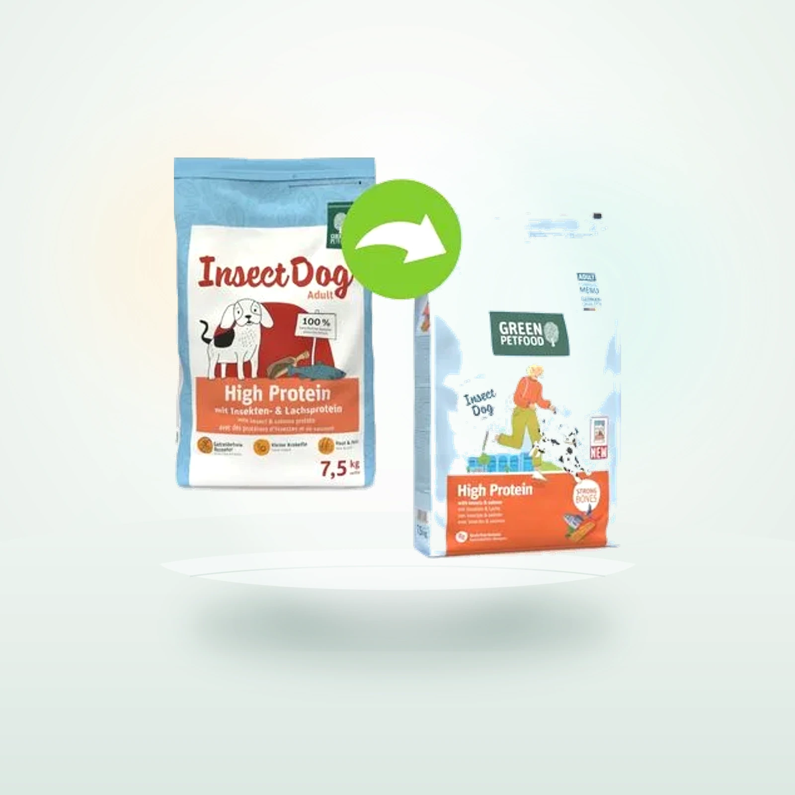 Green Petfood High Protein mit Insekten & Lachs