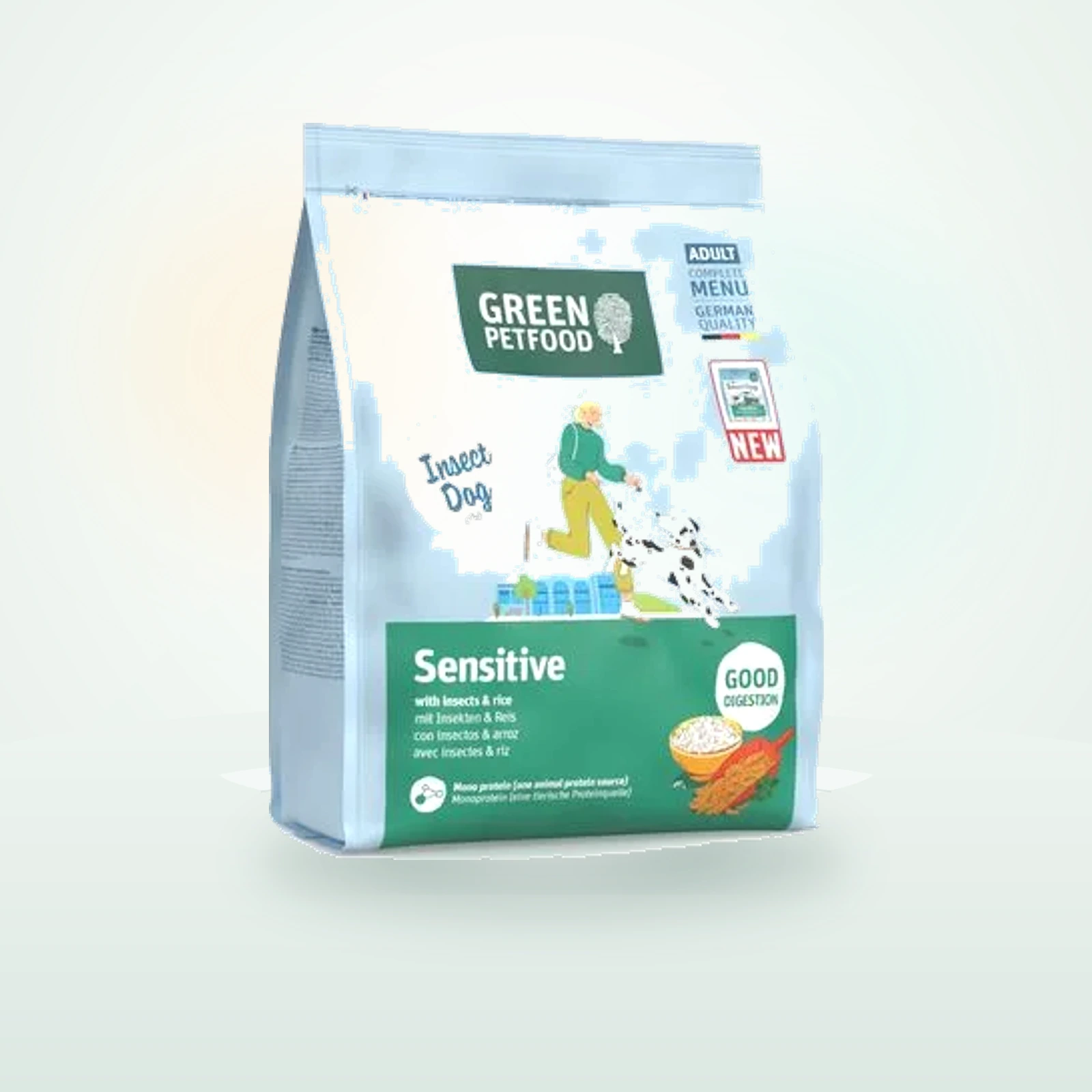 Green Petfood Sensitive con insectos y arroz