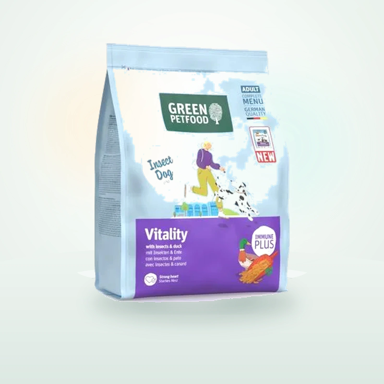 Green Petfood Vitality con insectos y pato