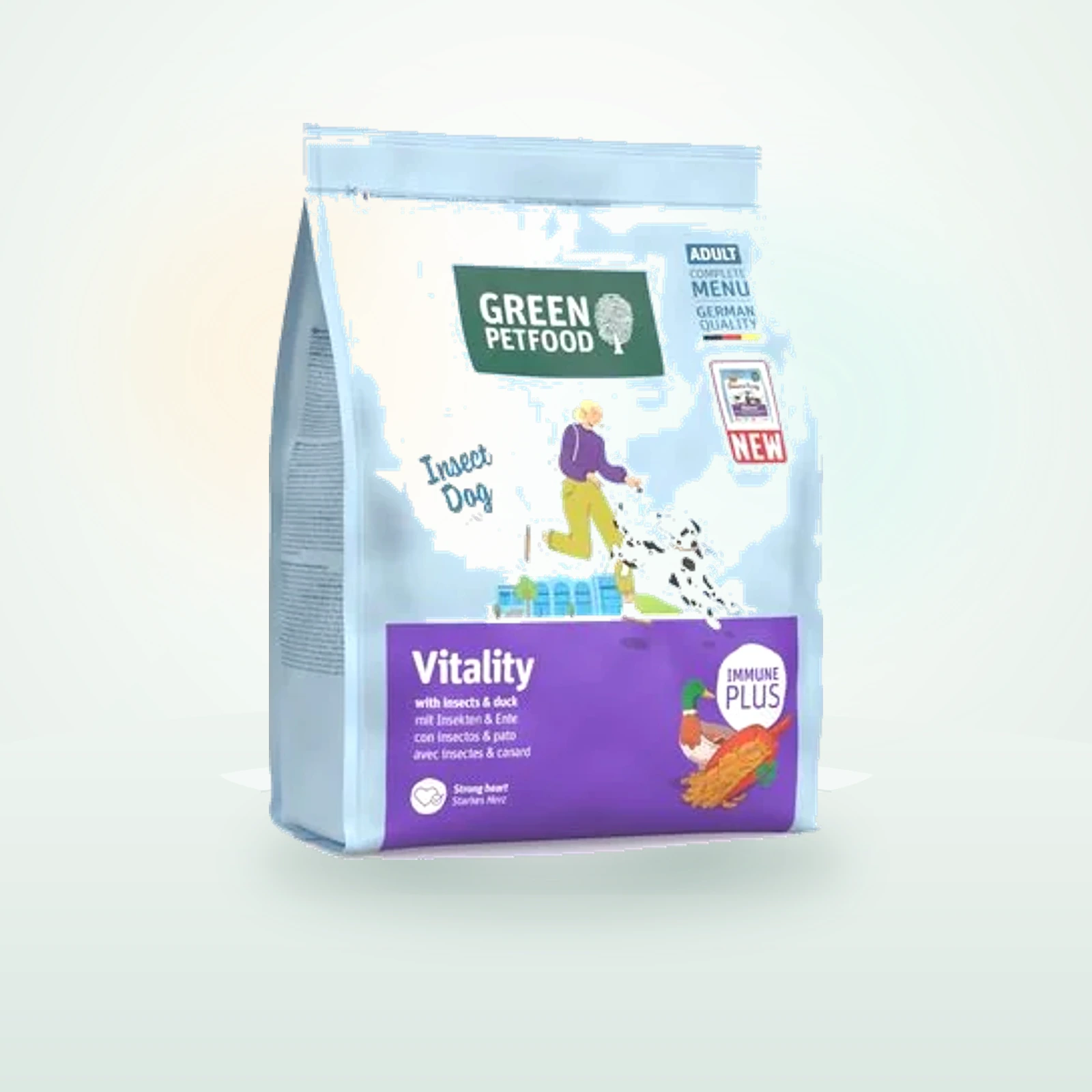 Green Petfood Vitality with Insects & Duck