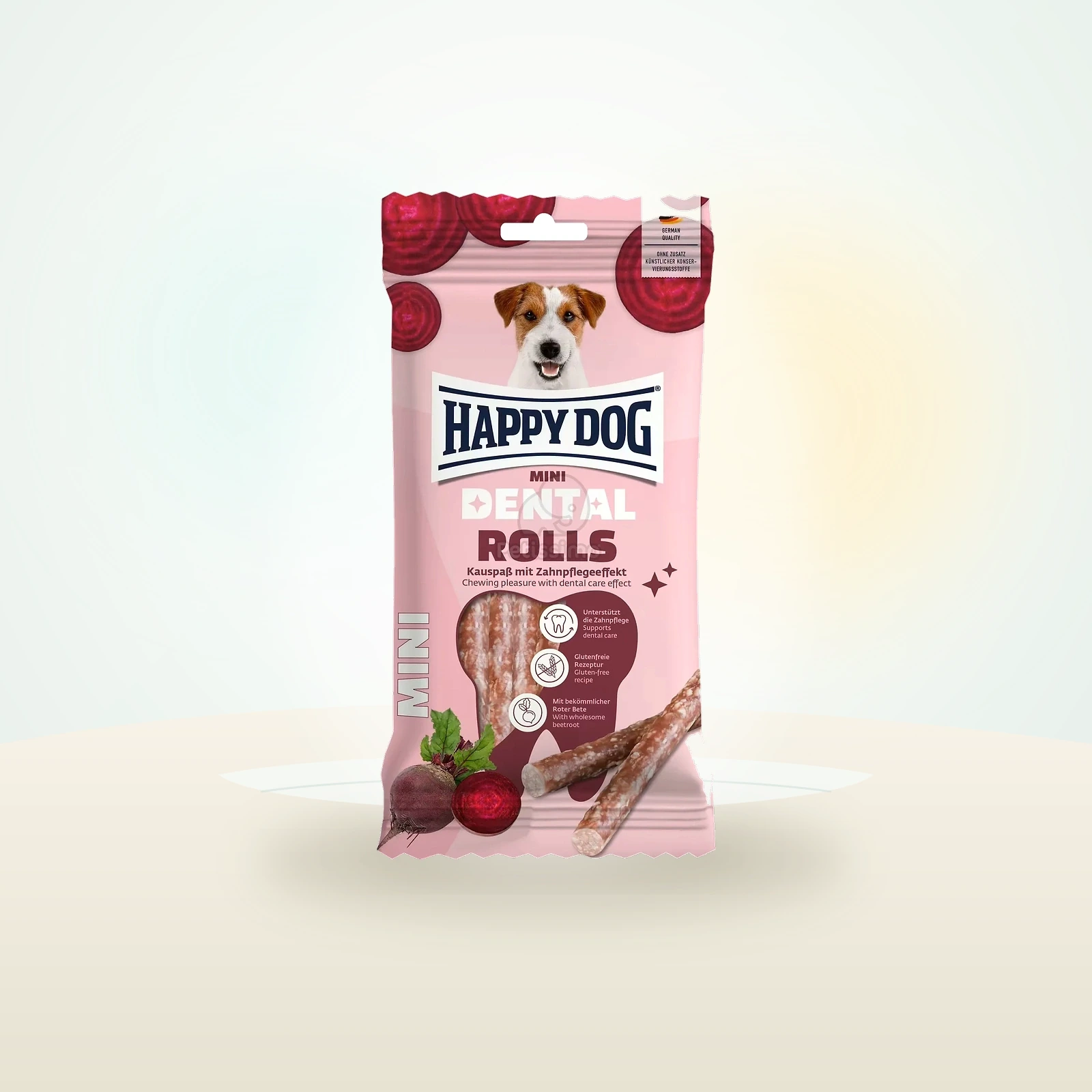 Happy Dog Dental Rolls Mini Beetroot - jutalomfalat