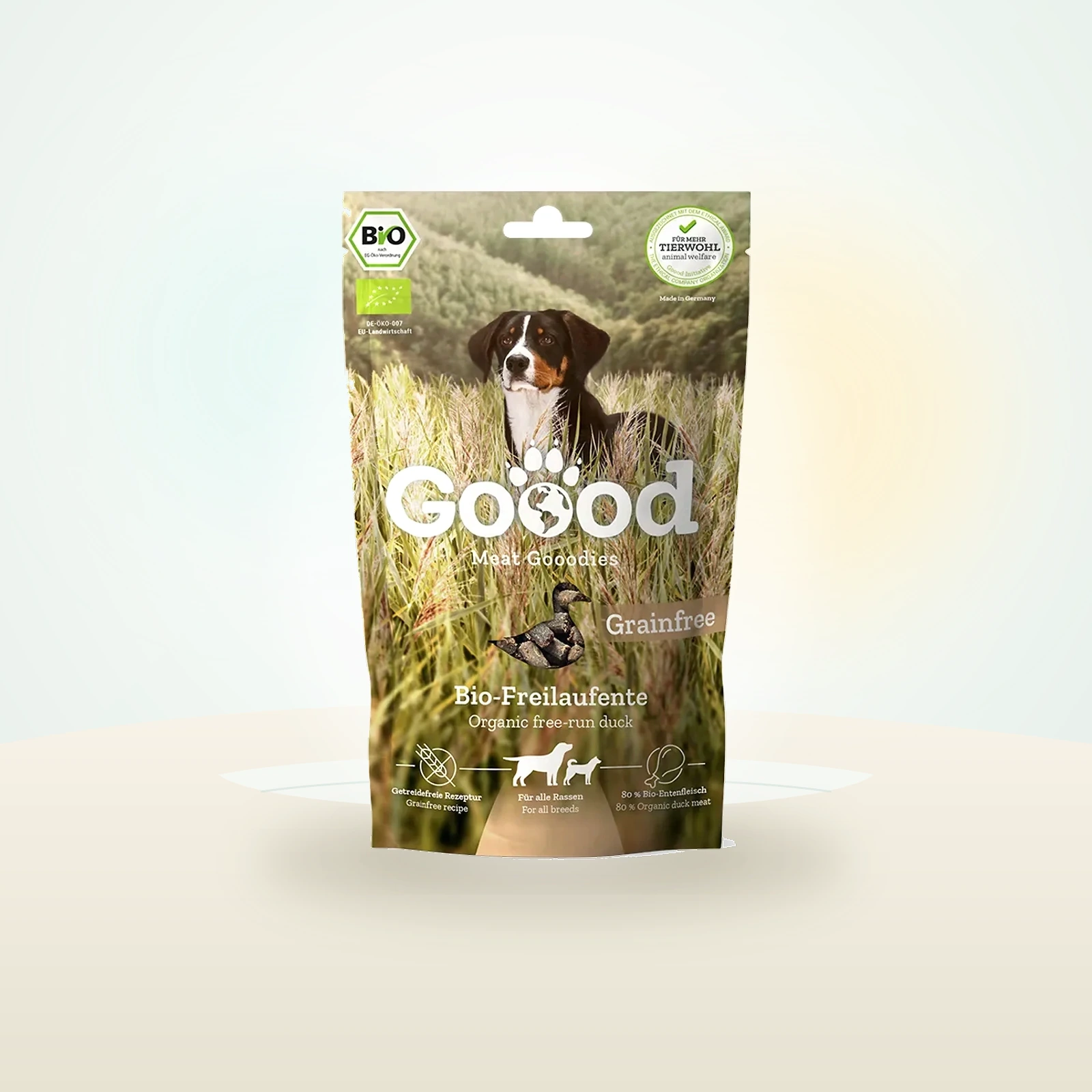 Happy Dog Meat Gooodies - Bio-Freilaufente