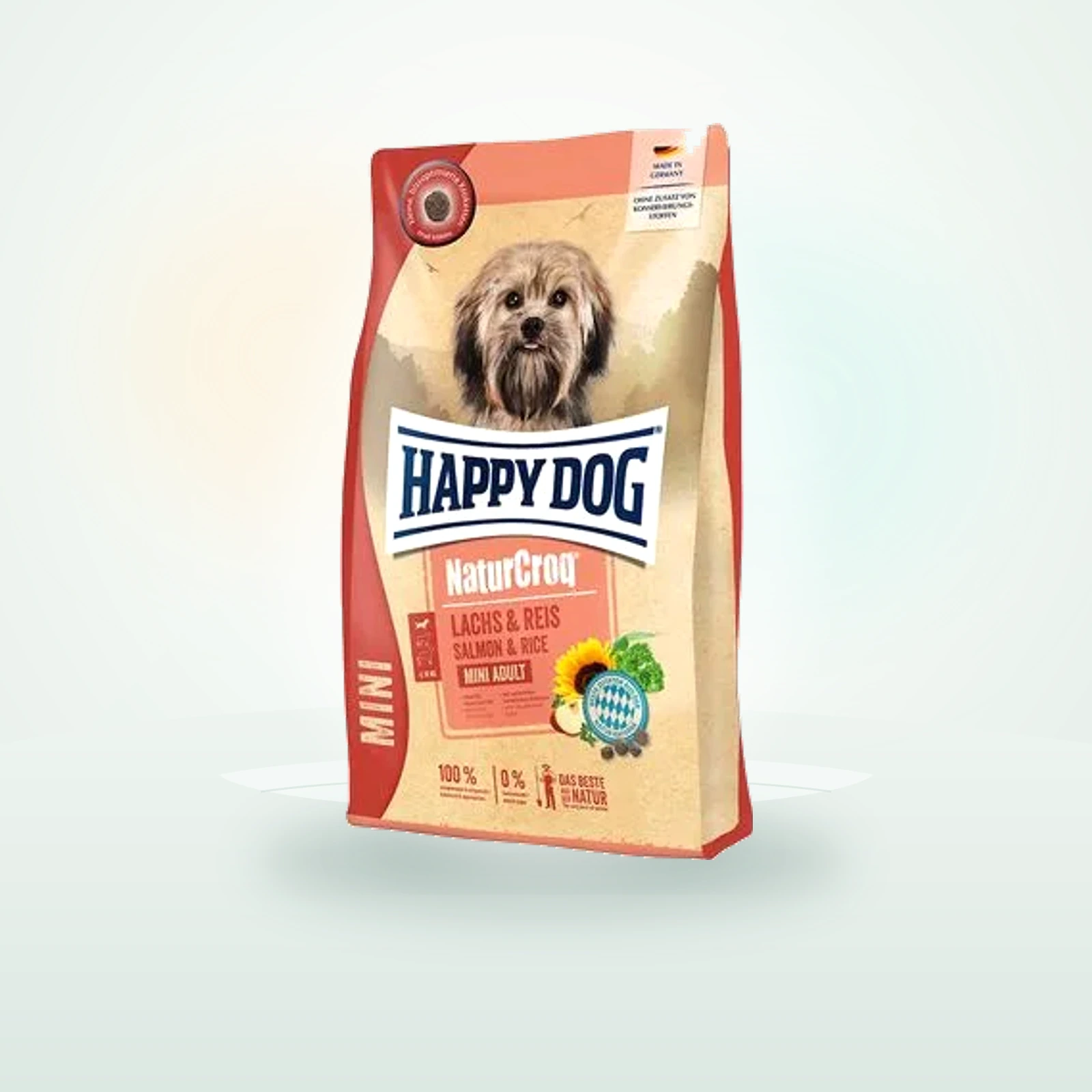 Happy Dog NaturCroq Mini Adult Salmone e Riso Crocchette per cane
