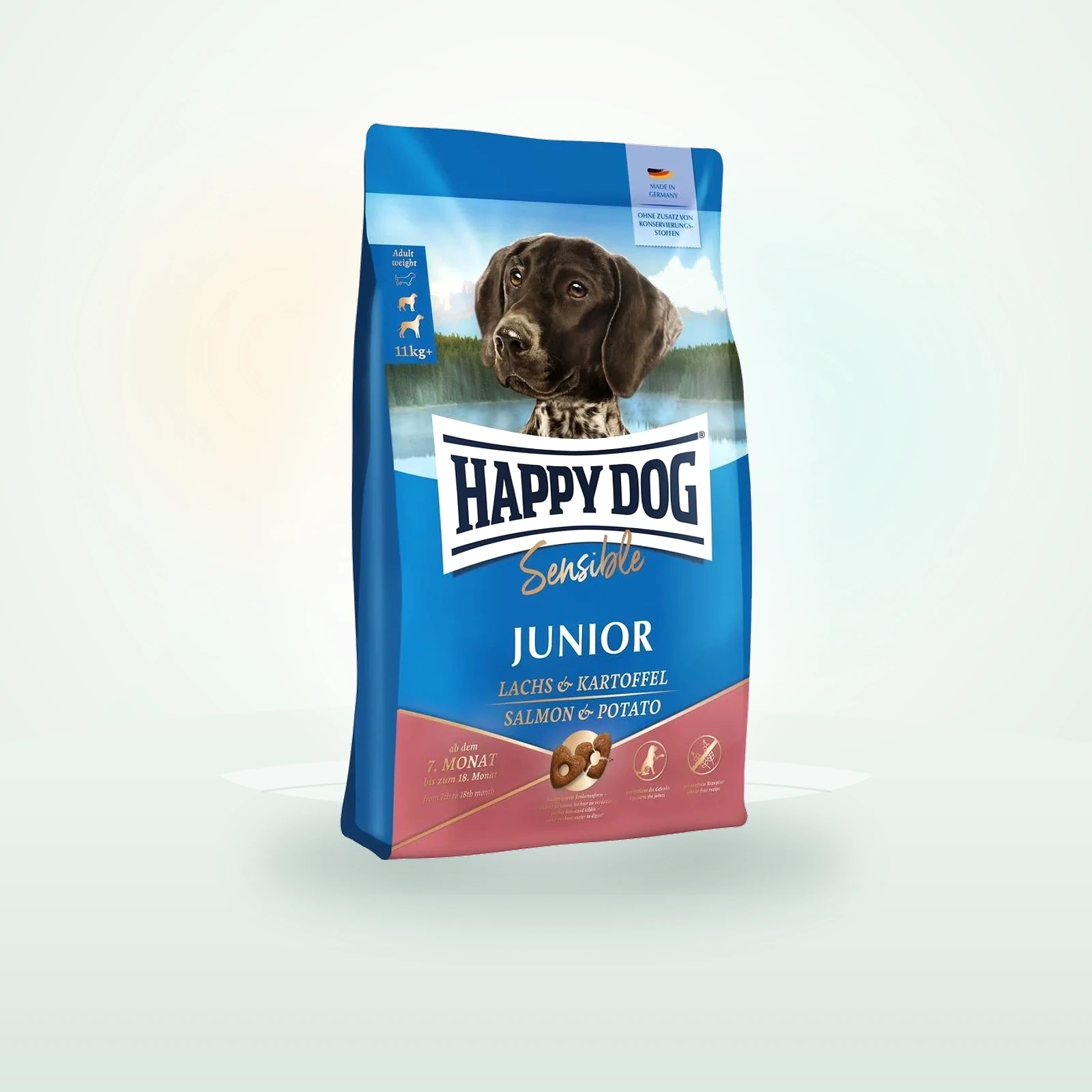 Happy Dog Sensible Junior Lachs dla młodych psów łosoś i ziemniaki