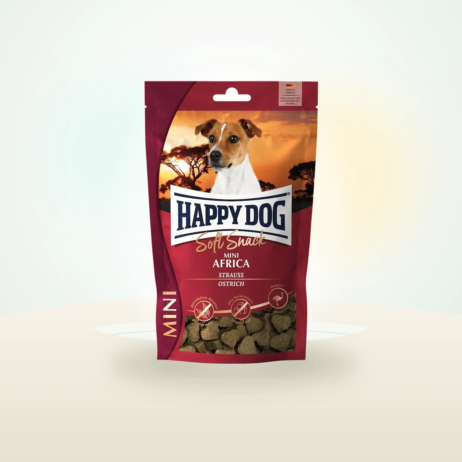 Happy Dog Soft Snack Mini Africa (Ostrich)
