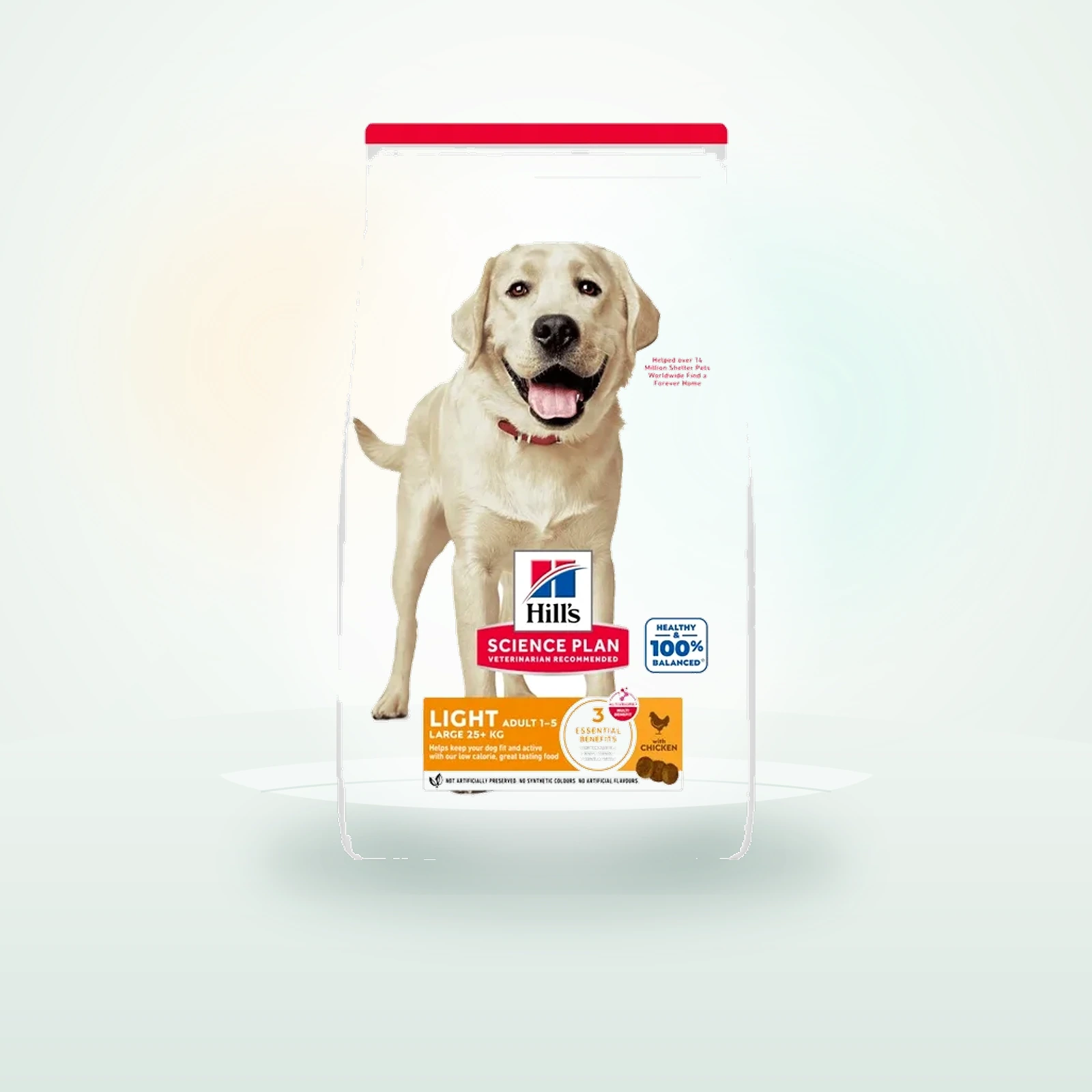 Hill's Science Plan croquettes pour chien, Light, Large Breed Adult, au poulet
