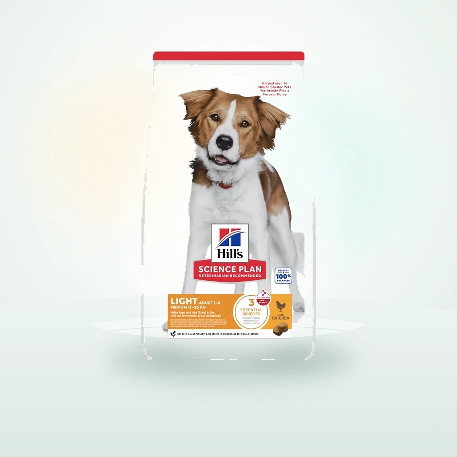Hill's Science Plan croquettes pour chien, Light, taille moyenne, adulte, au poulet