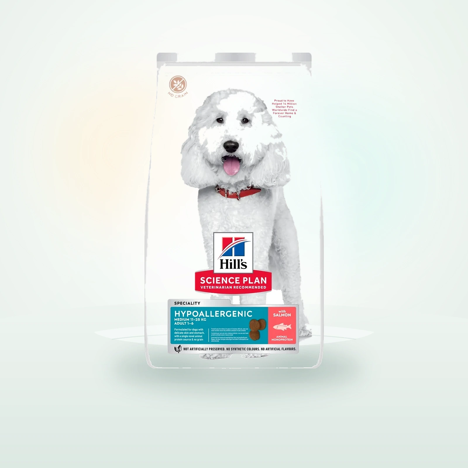 Hill's Science Plan Hypoallergenic Croquettes pour Chien, Medium, Adulte, Saumon
