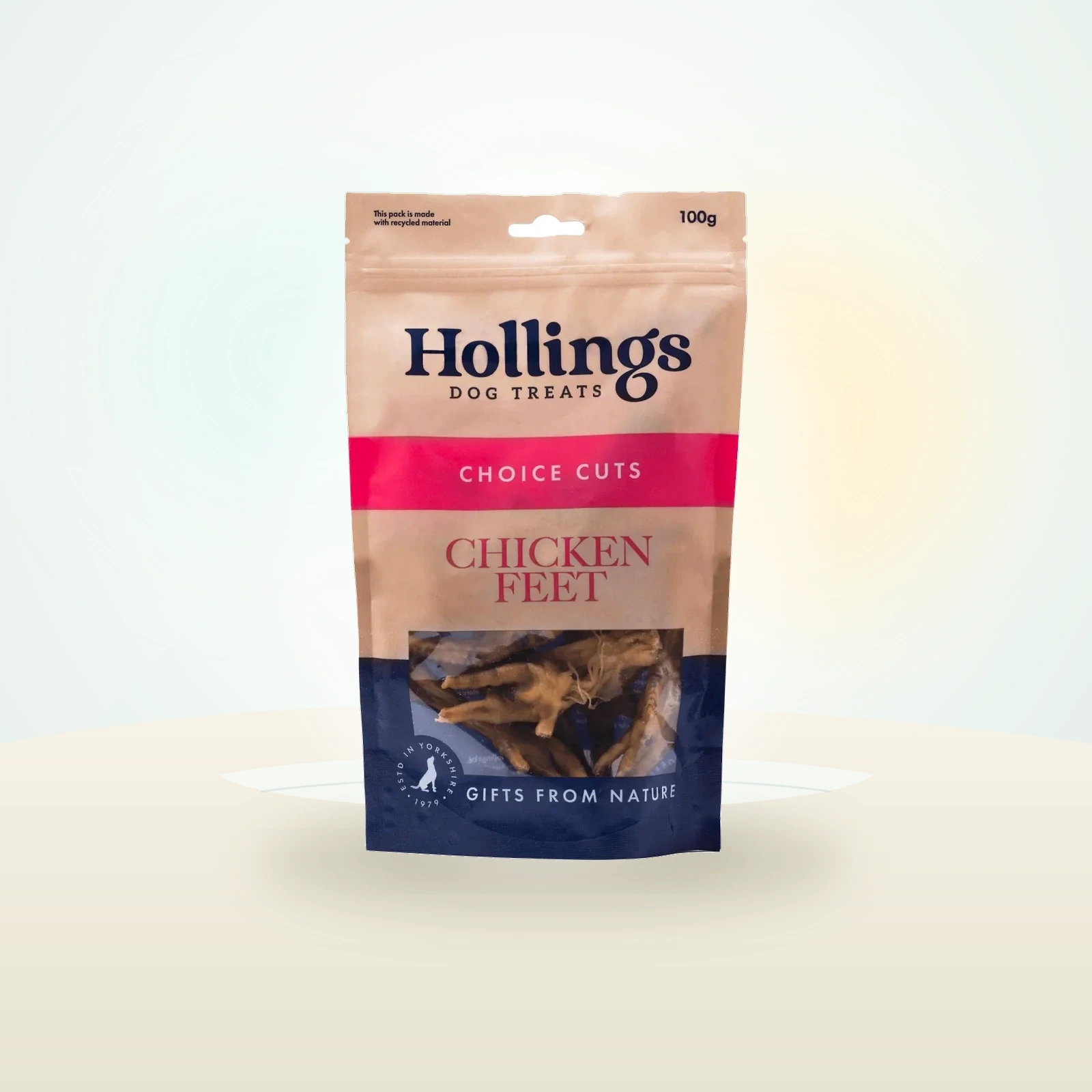 Hollings Chicken Feet for Dogs 100% Natural Treats