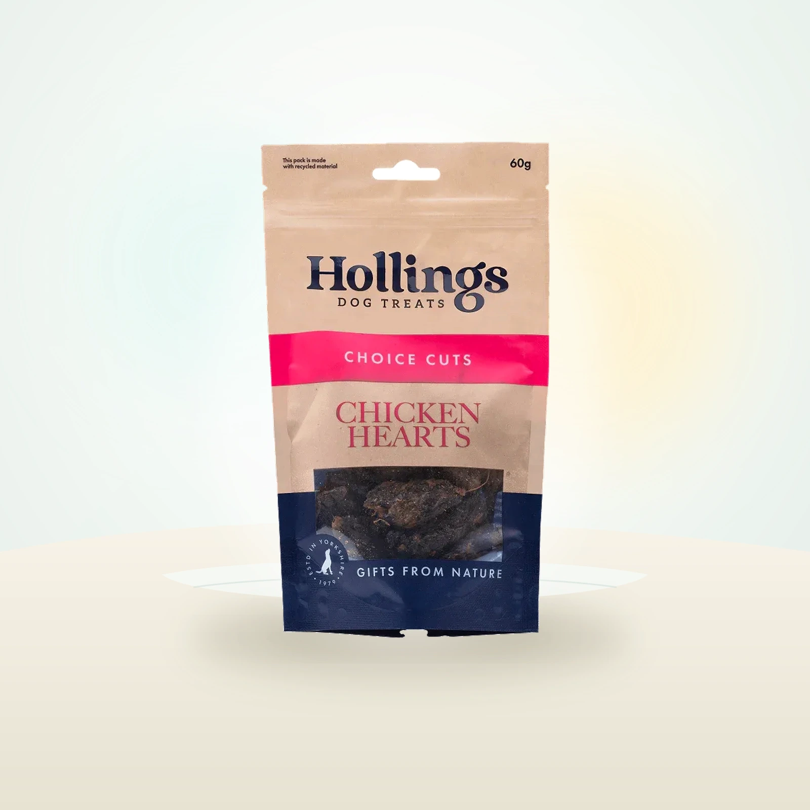 Hollings Chicken Hearts for Dogs 100% Natural Treats