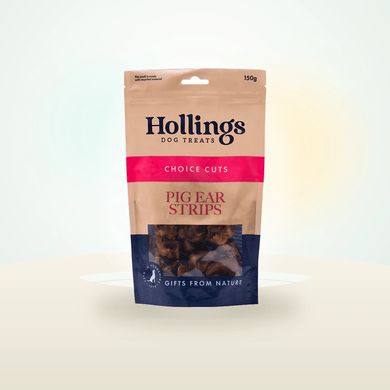 Hollings Pig Ear Strips for Dogs 100% Pork Natural Treats