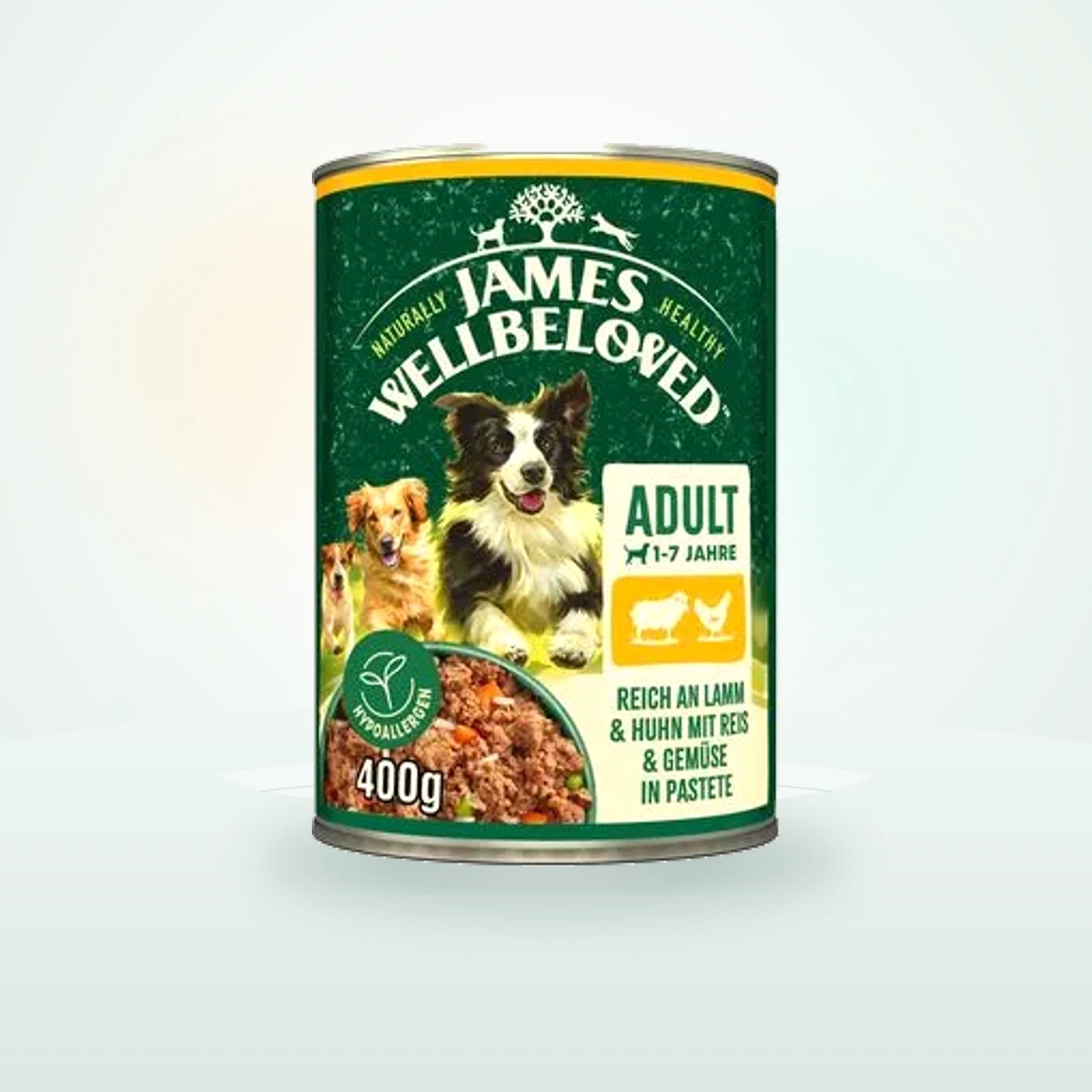 James Wellbeloved Adult Dog Hypoallergenic Lamm & Huhn in Pastete