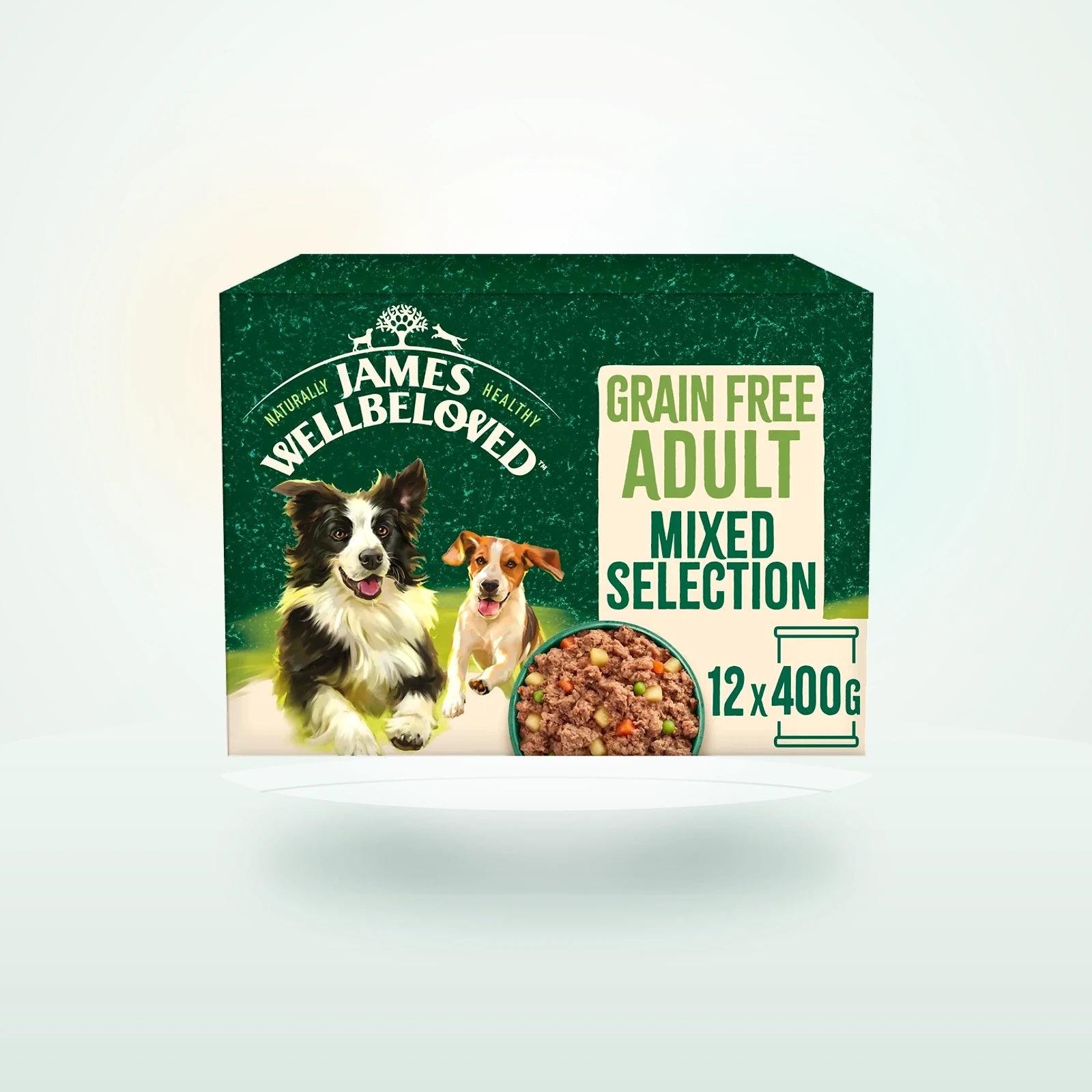 James Wellbeloved Grain Free Adult Wet Dog Food Turkey Lamb Chicken Loaf