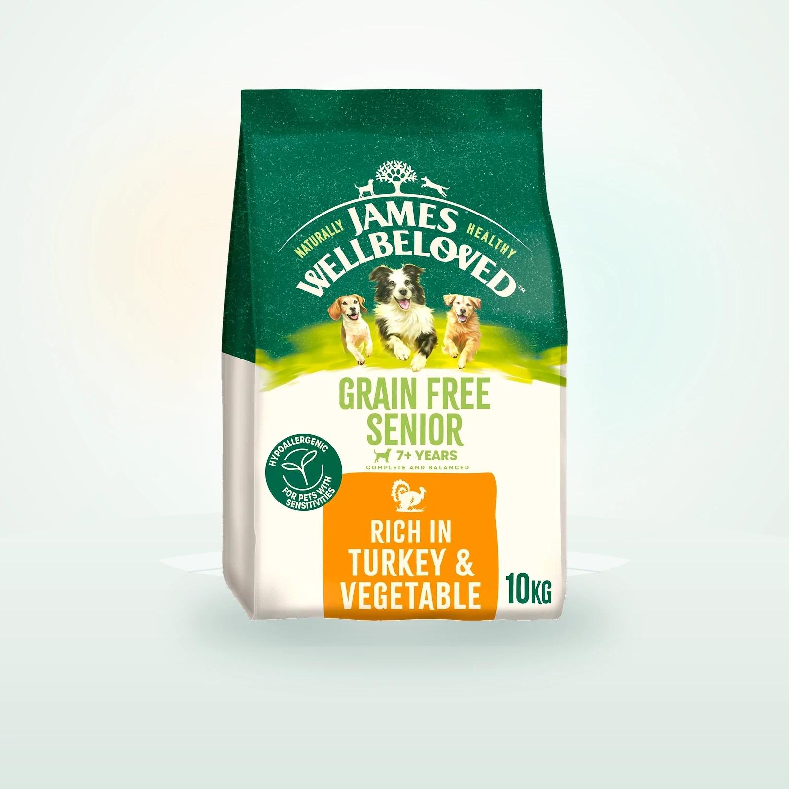 James Wellbeloved Grain Free Senior Dry Dog Food - Turkey & Veg