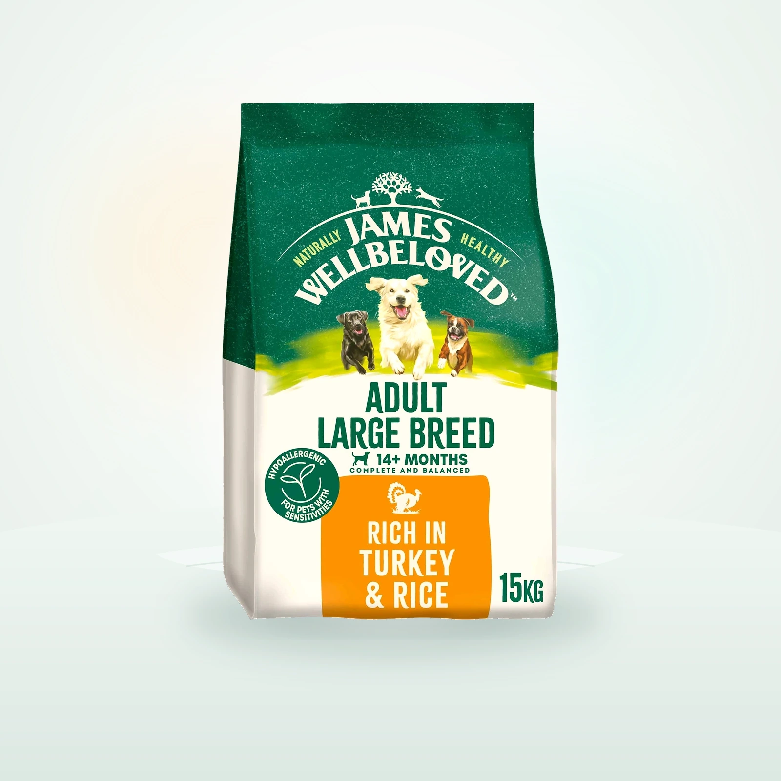 James Wellbeloved Large Breed Adult Dog Food - Turkey & Rice
