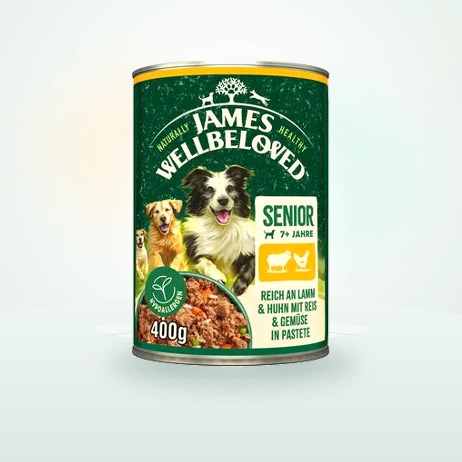 James Wellbeloved Senior Hypoallergenic Agnello e Pollo in paté