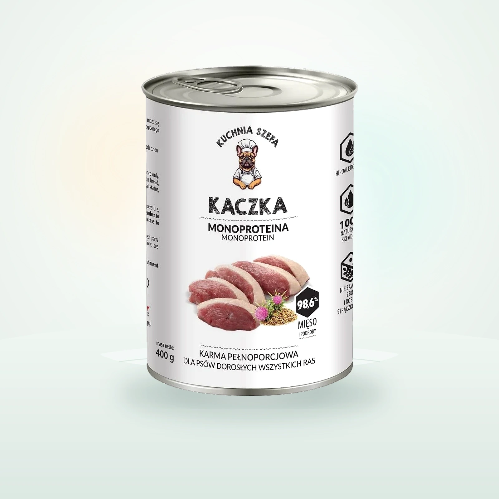 KUCHNIA SZEFA Kaczka Monoproteinowa karma dla psów wszystkich ras