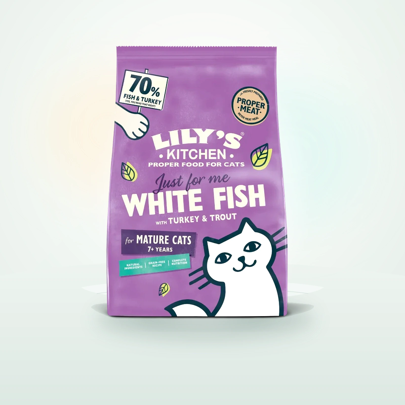 Lily's Kitchen White Fish with Turkey & Trout Senior Dry Food