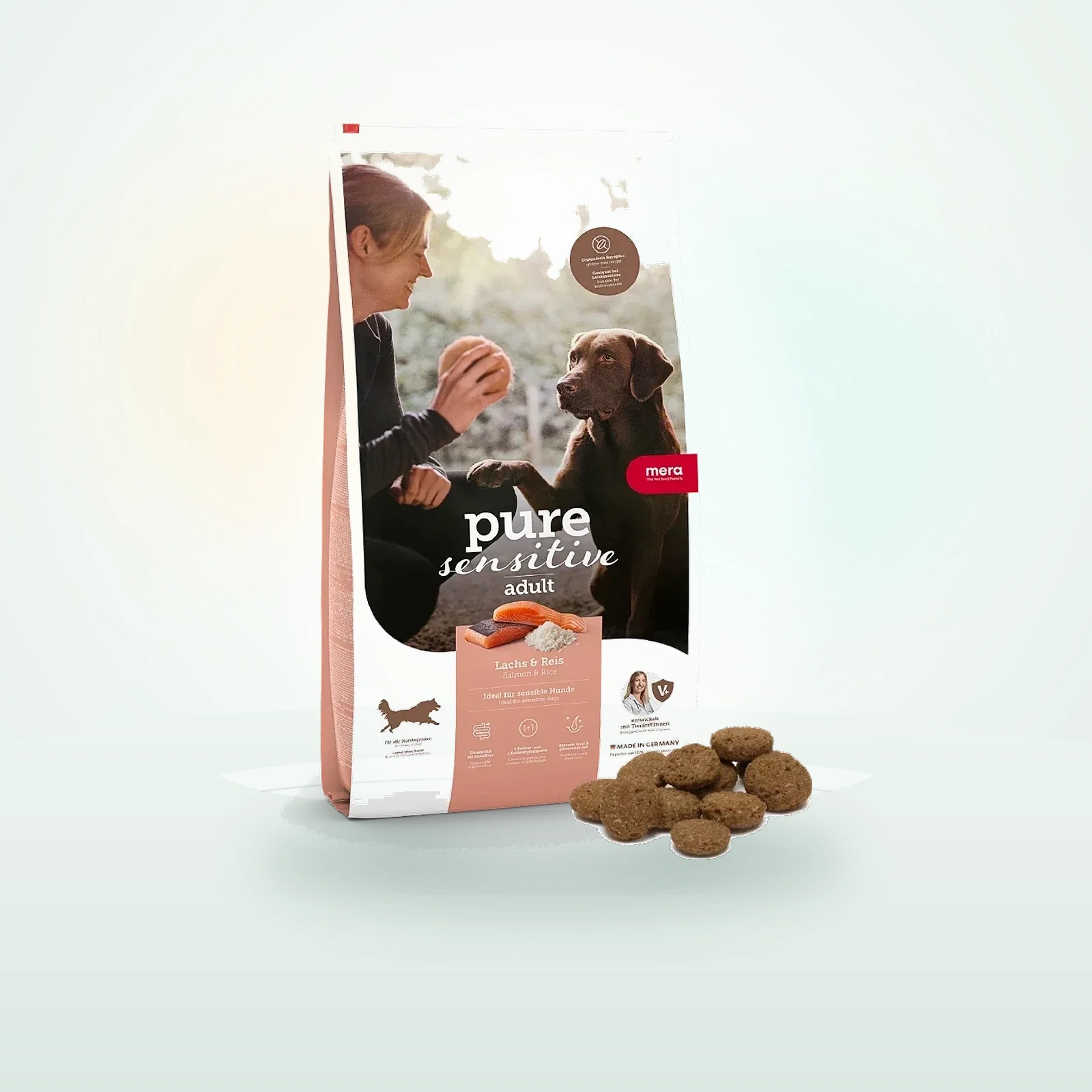 MERA pure sensitive Salmon & Rice, for adult dogs