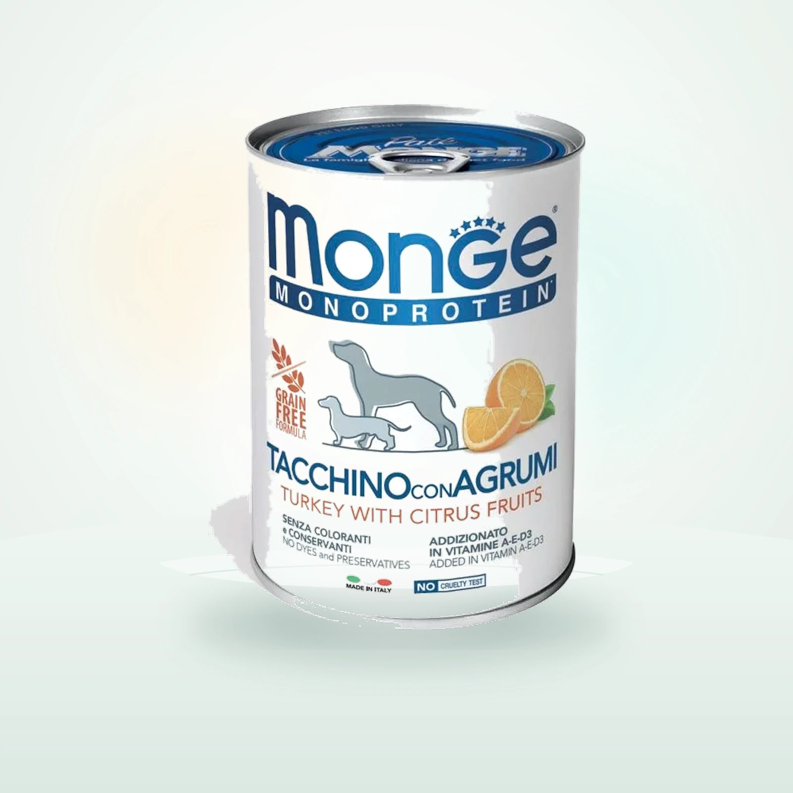 MONGE Dog Fruit Monoprotein pasztet dla psów dorosłych