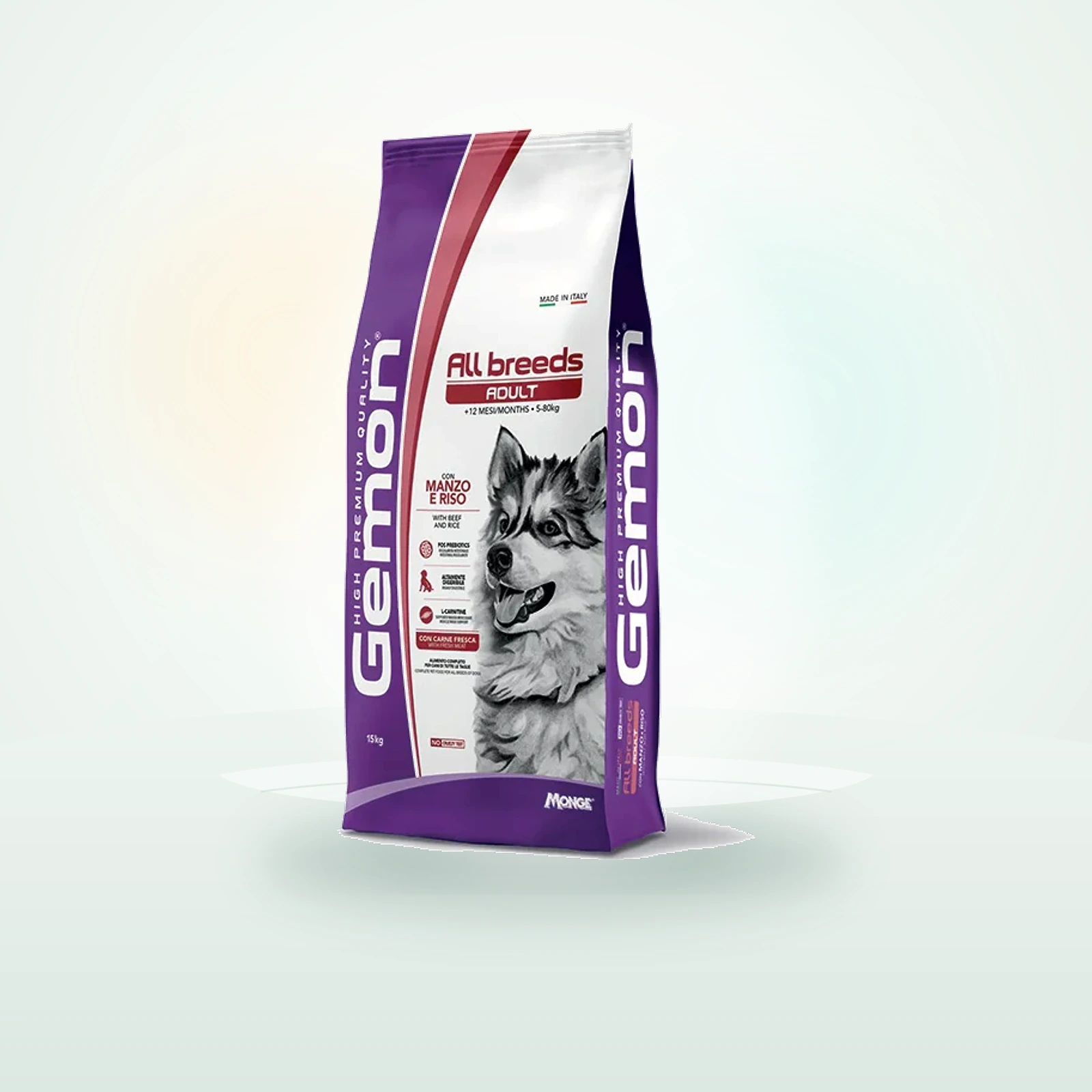 Monge Gemon all breeds adult con manzo e riso - Monge.it