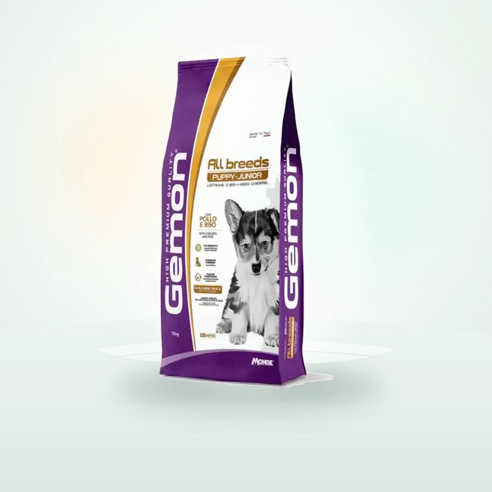 Monge Gemon Puppy & Junior All Breeds con Pollo e Riso