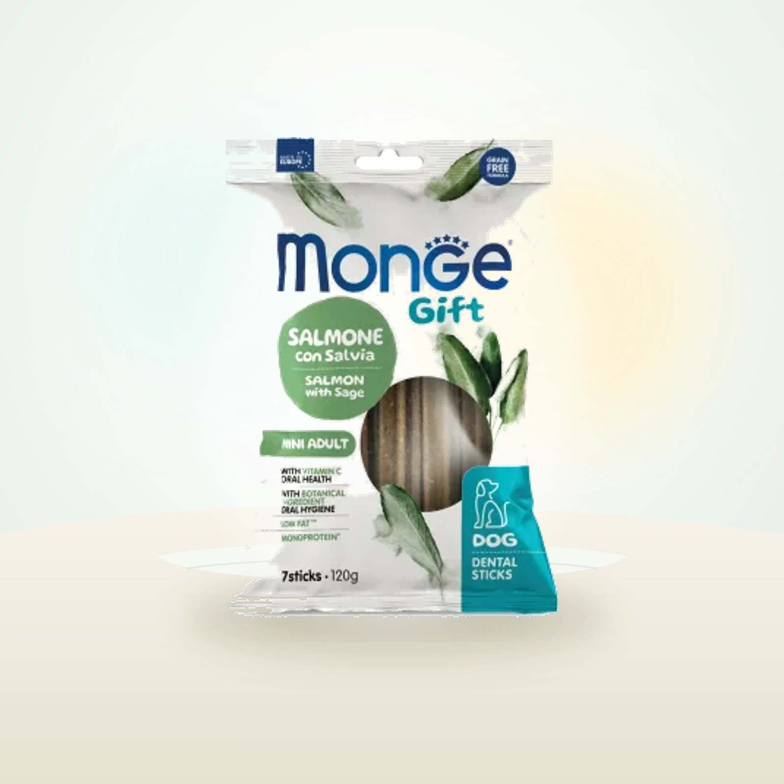 Monge Gift Mini Dog Salmone con Salvia dental Sticks