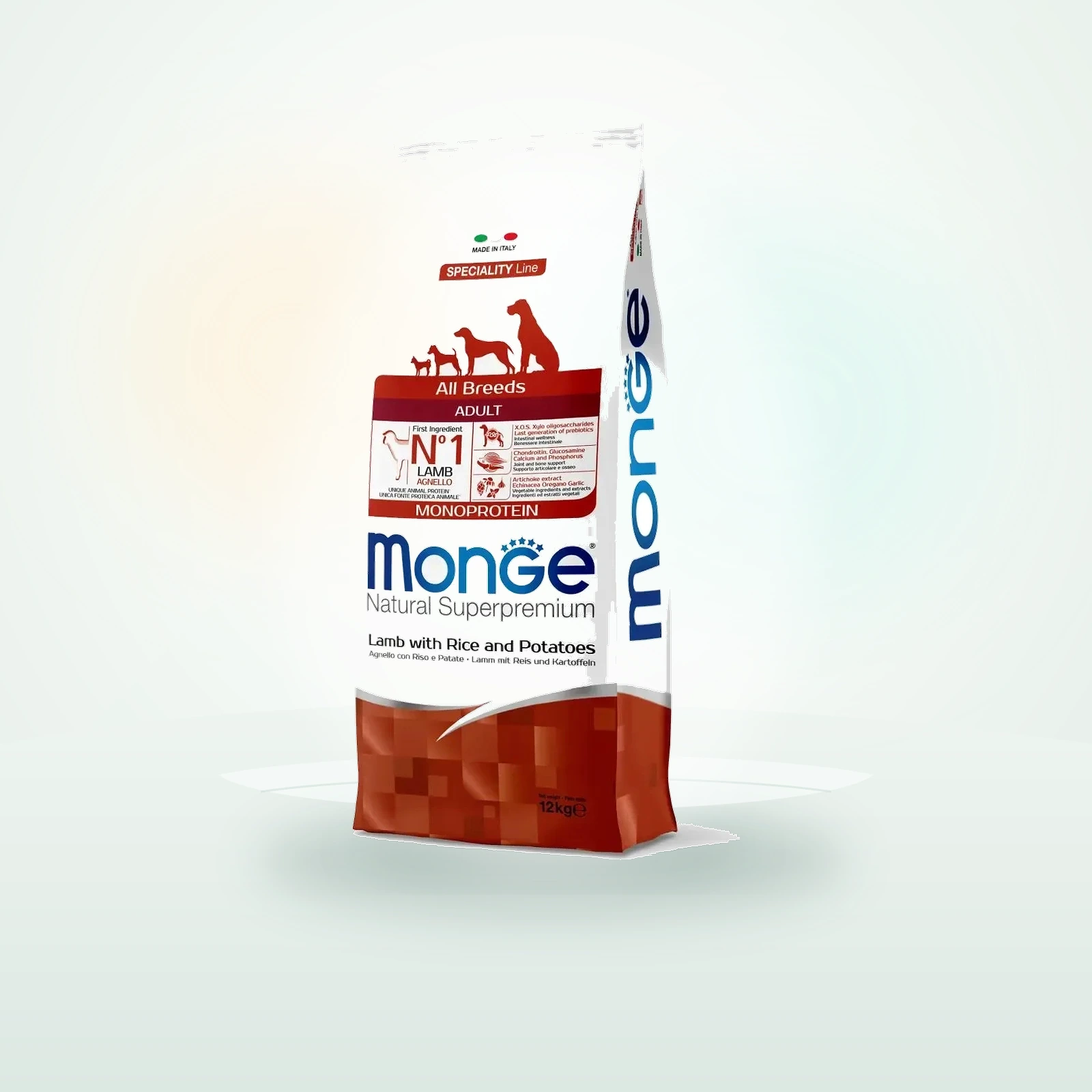 Monge Natural Superpremium Adult All Breeds con Agnello