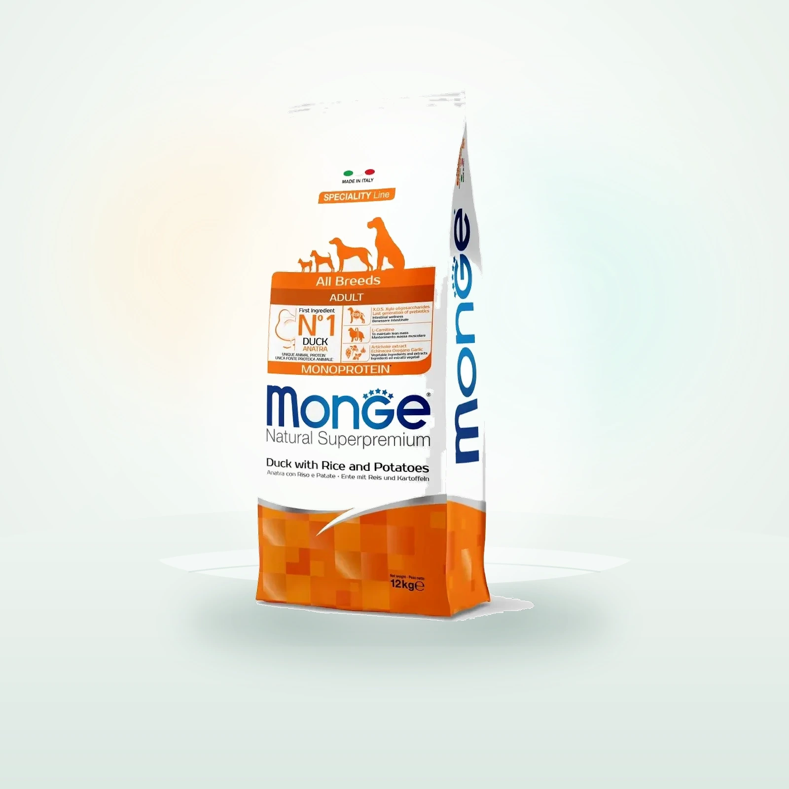 Monge Natural Superpremium Adult All Breeds con Anatra