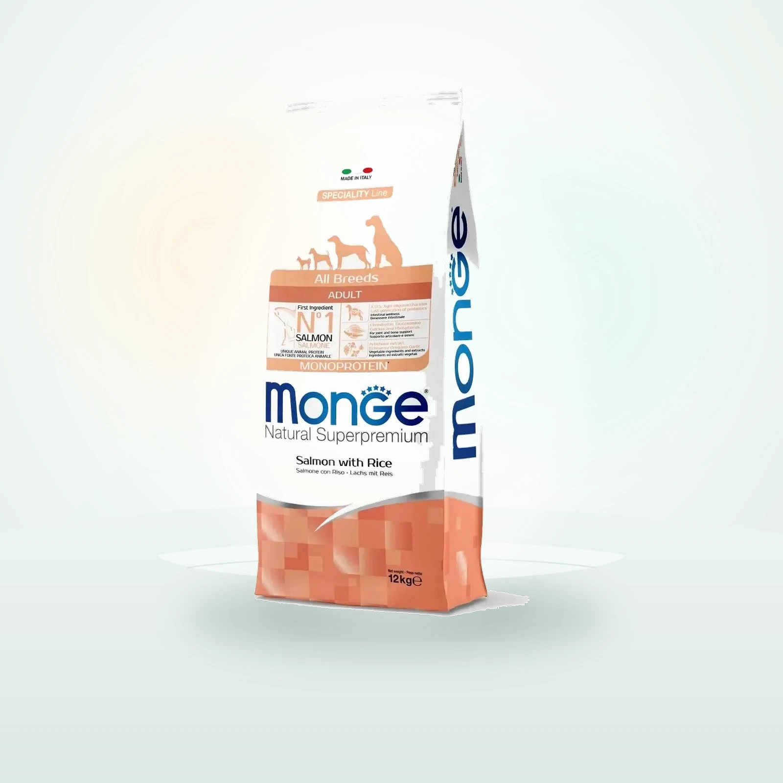 Monge Natural Superpremium Adult All Breeds con Salmone