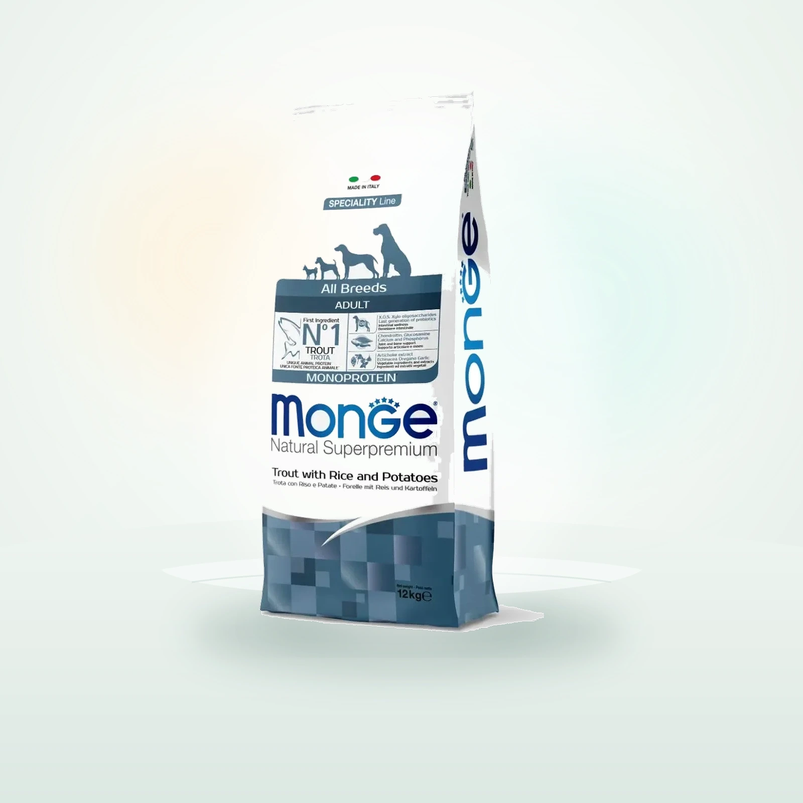 Monge Natural Superpremium Adult All Breeds con Trota