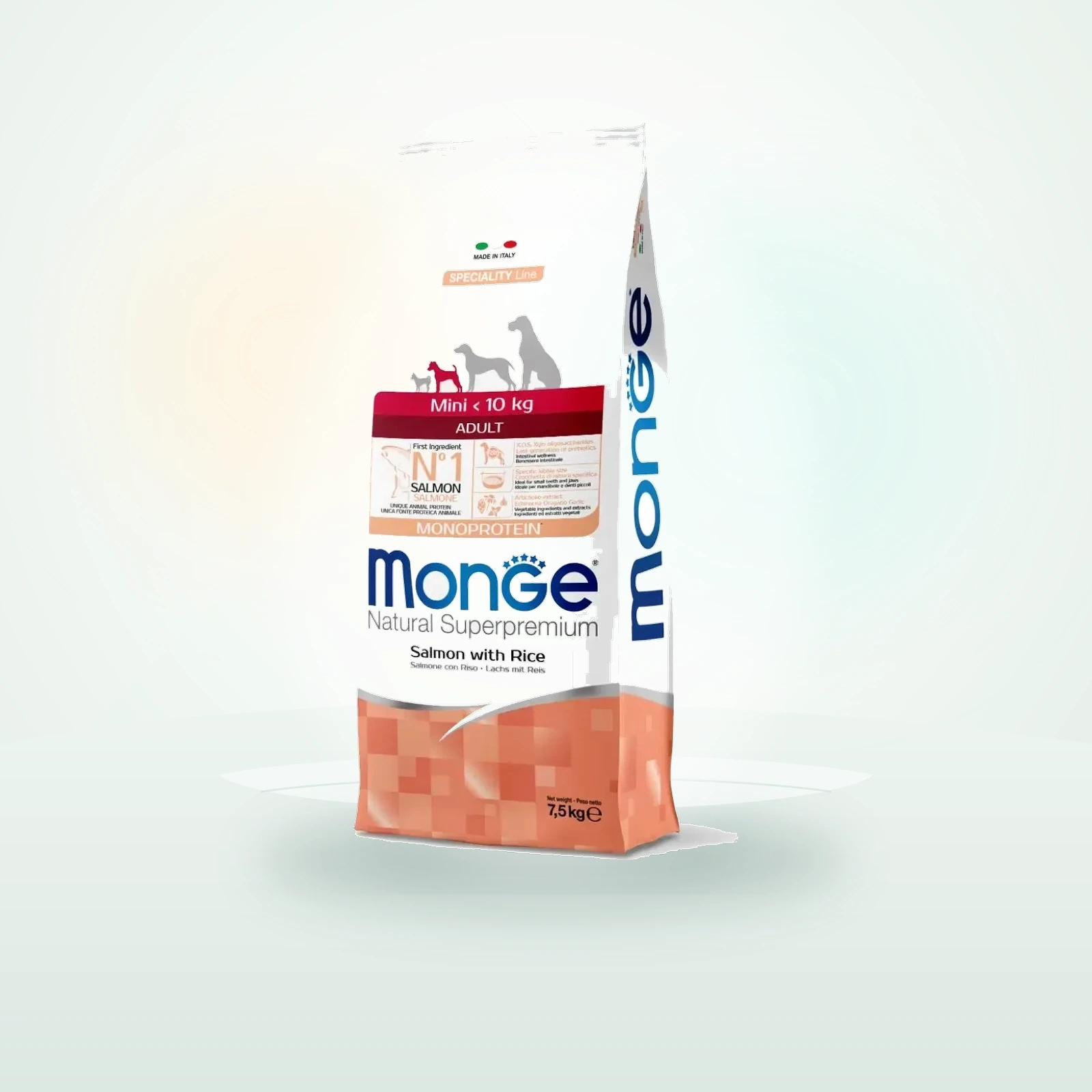 Monge Natural Superpremium Adult Mini con Salmone
