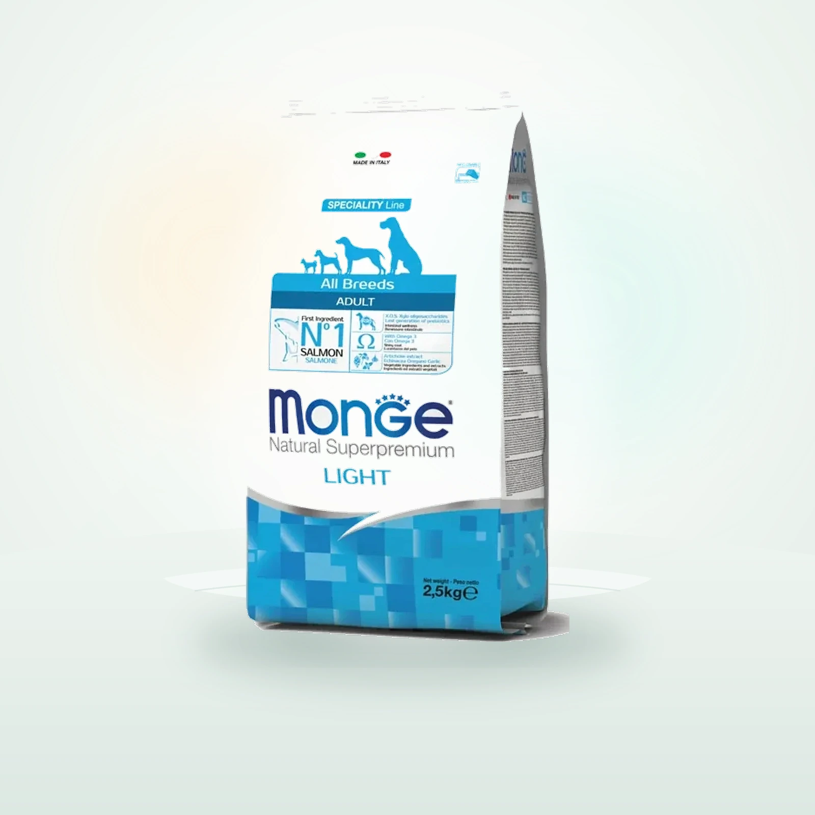 Monge Natural Superpremium All Breeds Adult Light Salmone con Riso